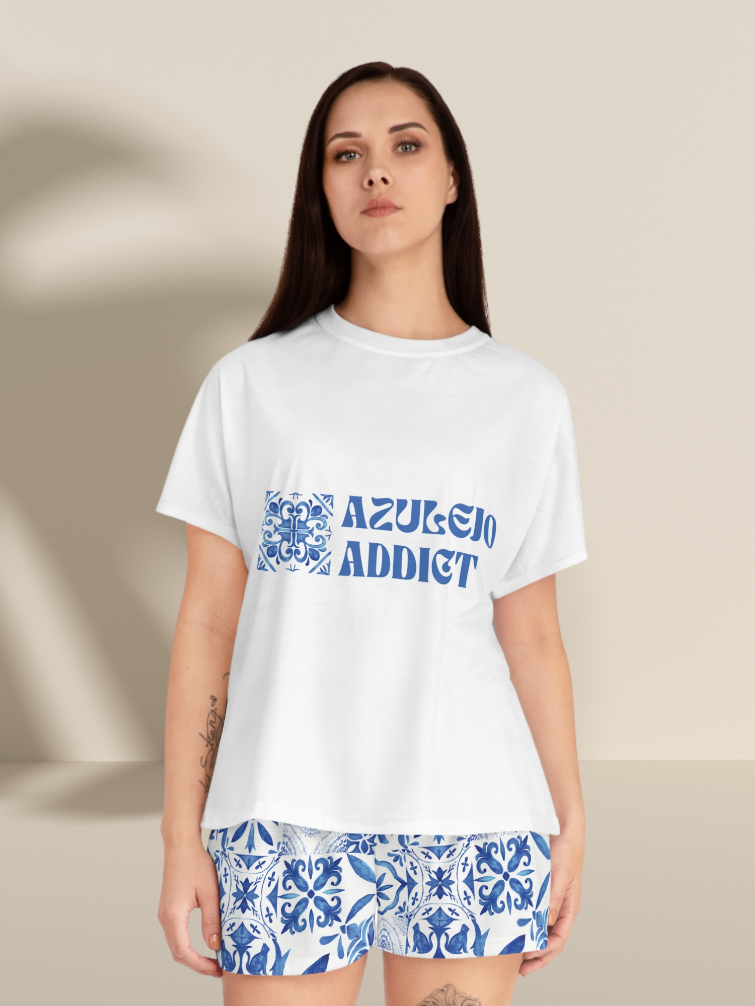 Azulejo Addict — Women's Short Pajama Set