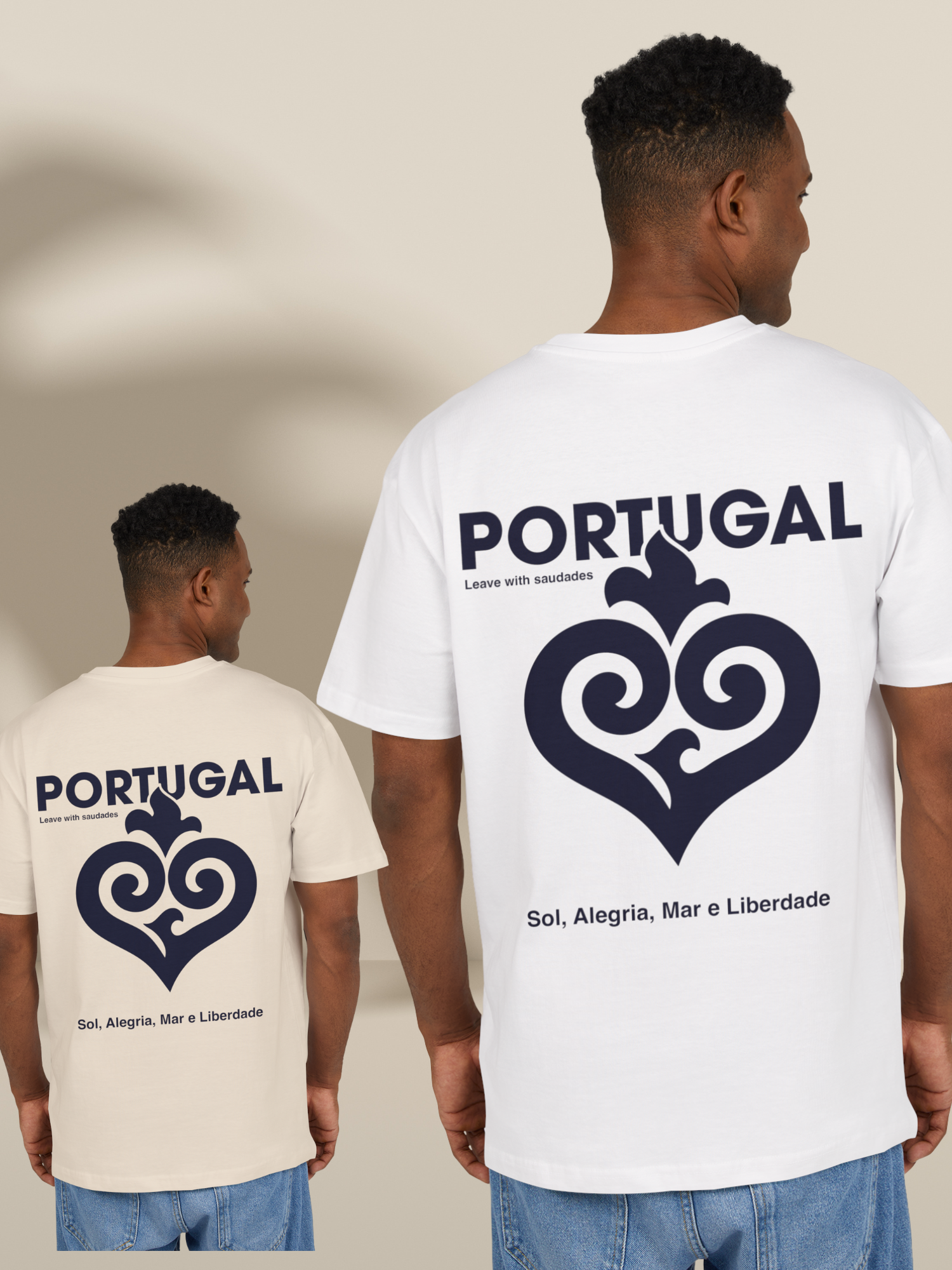 PORTUGAL  Coração — Unisex Heavy Oversize Tee