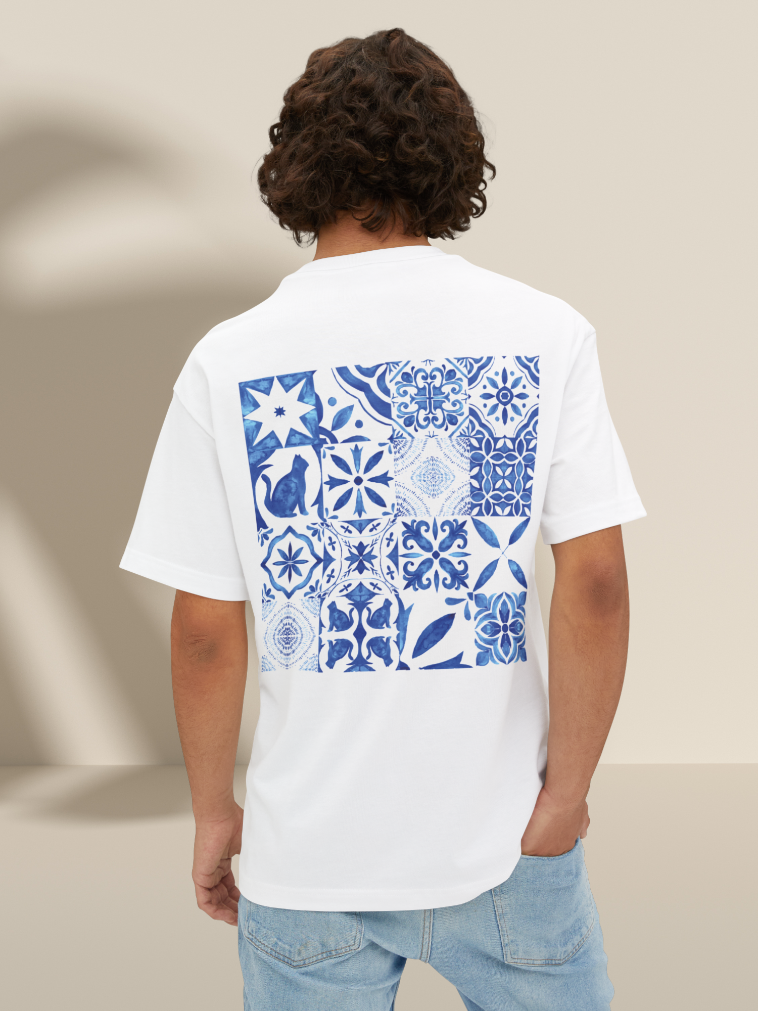  Azulejo Addict  — Unisex Oversized Boxy Tee