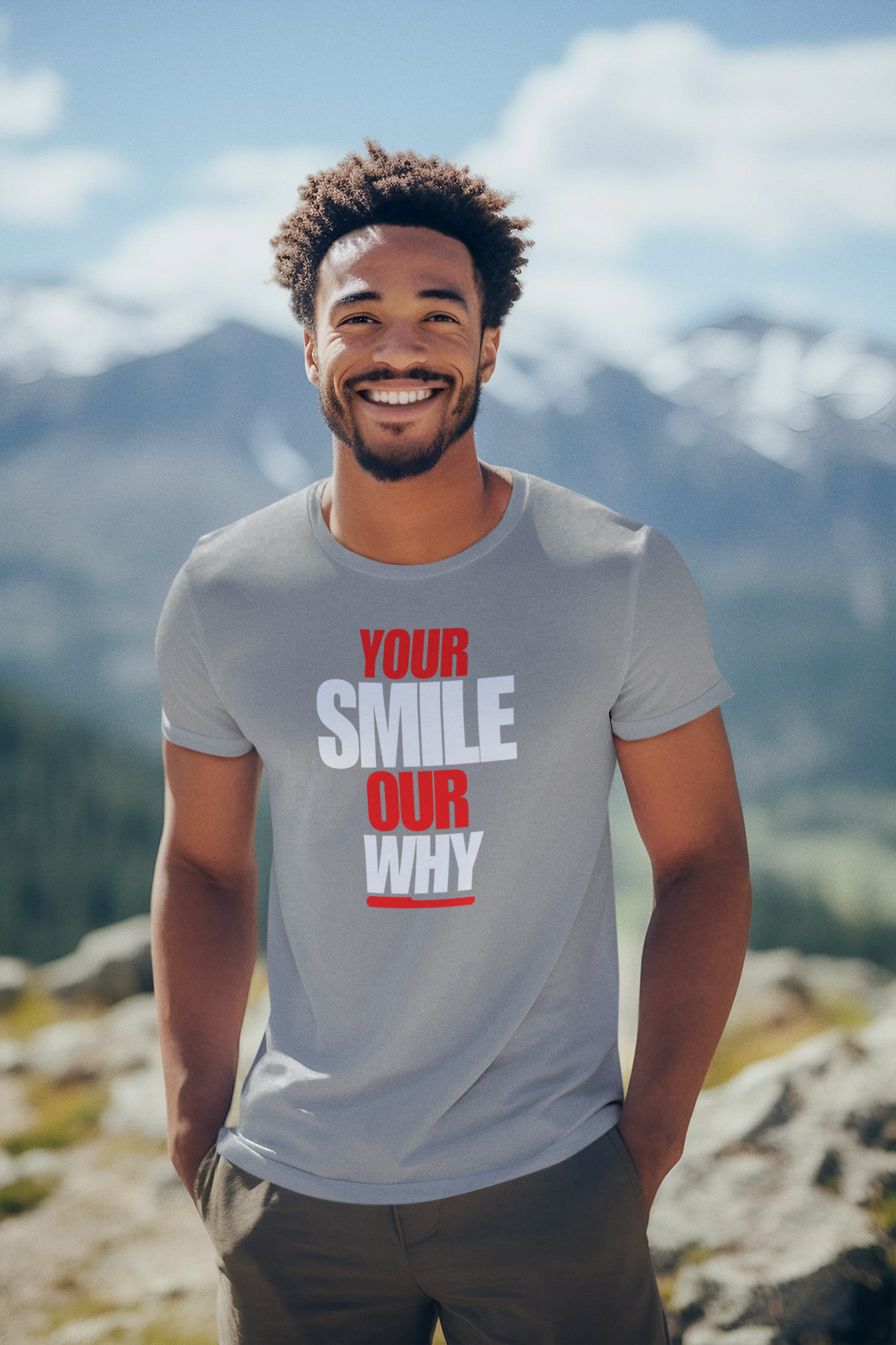 Your Smile, Our Why Unisex Triblend Tee - Every shirt tells a story. This one tells yours. product thumbnail image Your Smile, Our Why Unisex Triblend Tee - Every shirt tells a story. This one tells yours. product thumbnail image
