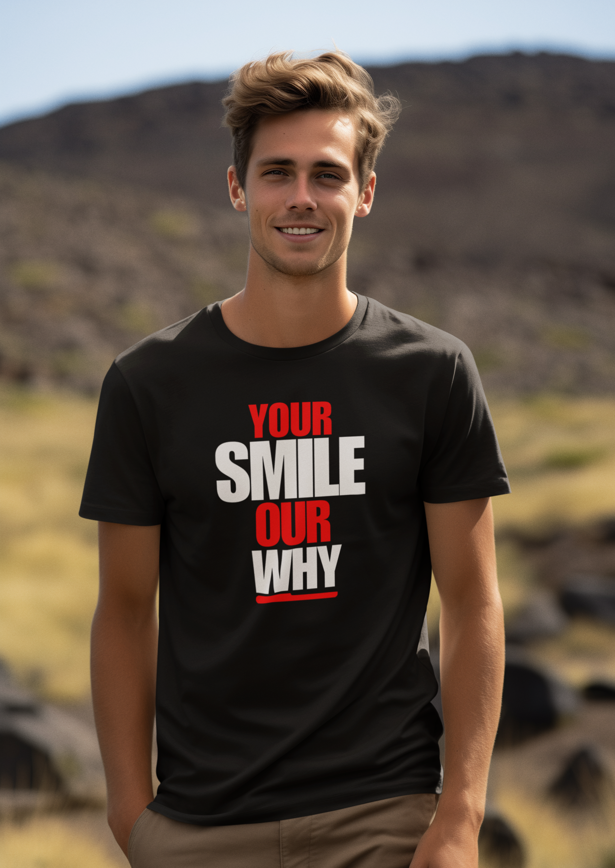 Your Smile, Our Why Unisex Triblend Tee - Every shirt tells a story. This one tells yours. product thumbnail image Your Smile, Our Why Unisex Triblend Tee - Every shirt tells a story. This one tells yours. product thumbnail image