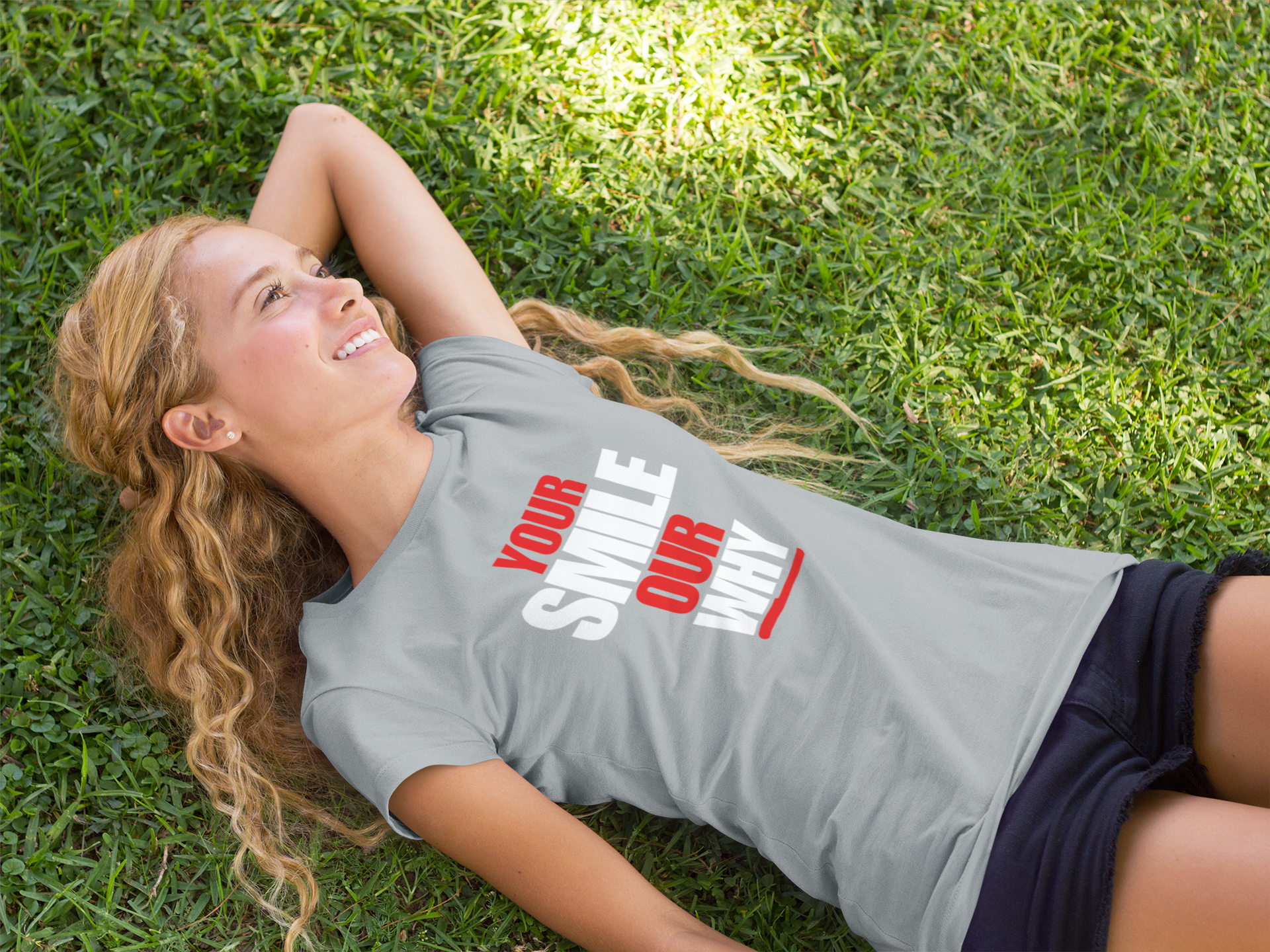 Your Smile, Our Why Unisex Triblend Tee - Every shirt tells a story. This one tells yours. product thumbnail image Your Smile, Our Why Unisex Triblend Tee - Every shirt tells a story. This one tells yours. product thumbnail image