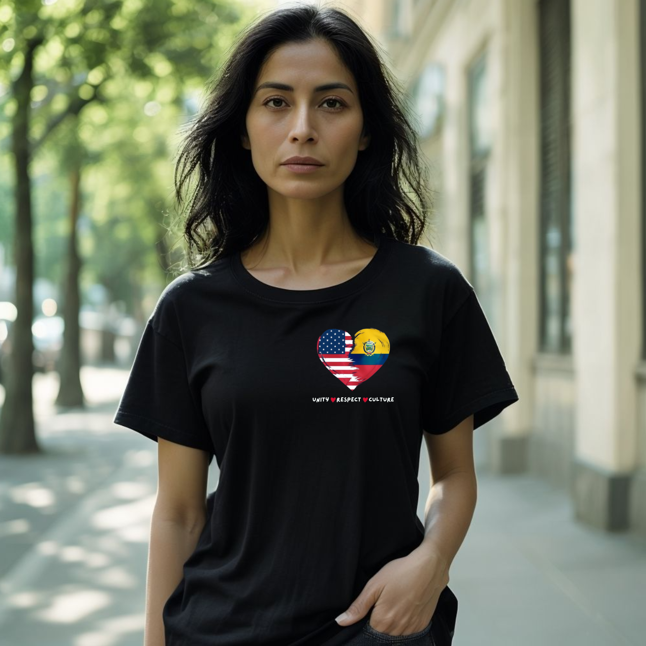 Patriotic Heart Graphic Tee, Summer Outfit, Independence Day T-Shirt, Casual Everyday Wear, Unisex Cotton Tee