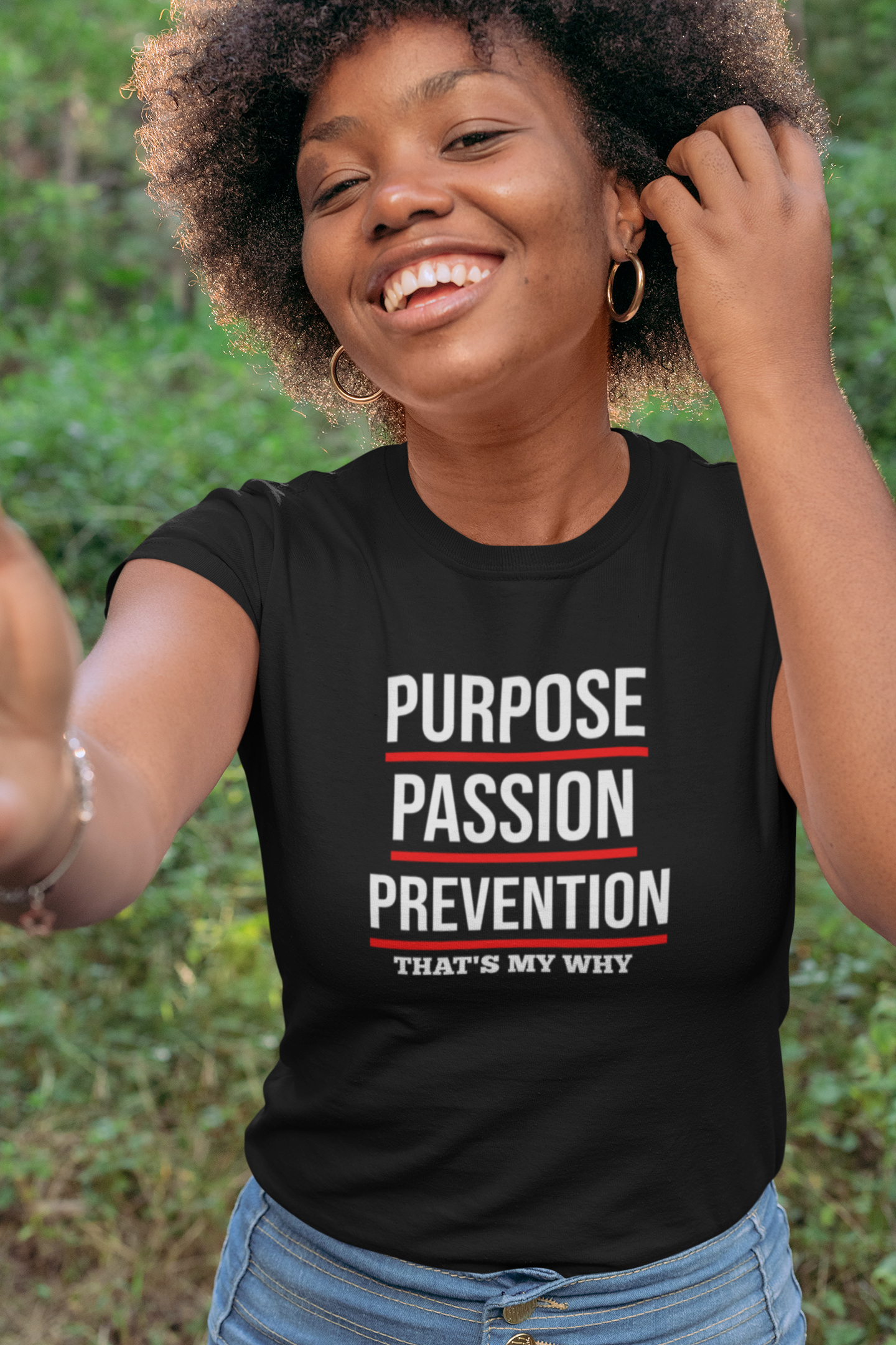 Purpose Passion Prevention Tee, Motivational Shirt, Inspirational Gift, Unisex Graphic Tee, Everyday Wear, Fitness Apparel
