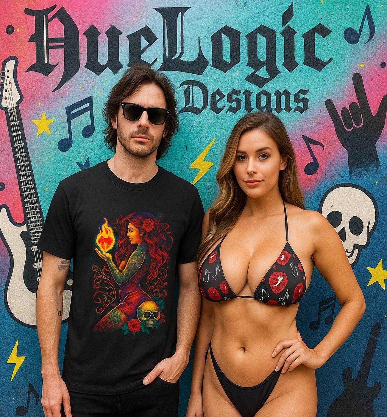 Heart of Fire – Tattooed Muse Gothic Art Tee