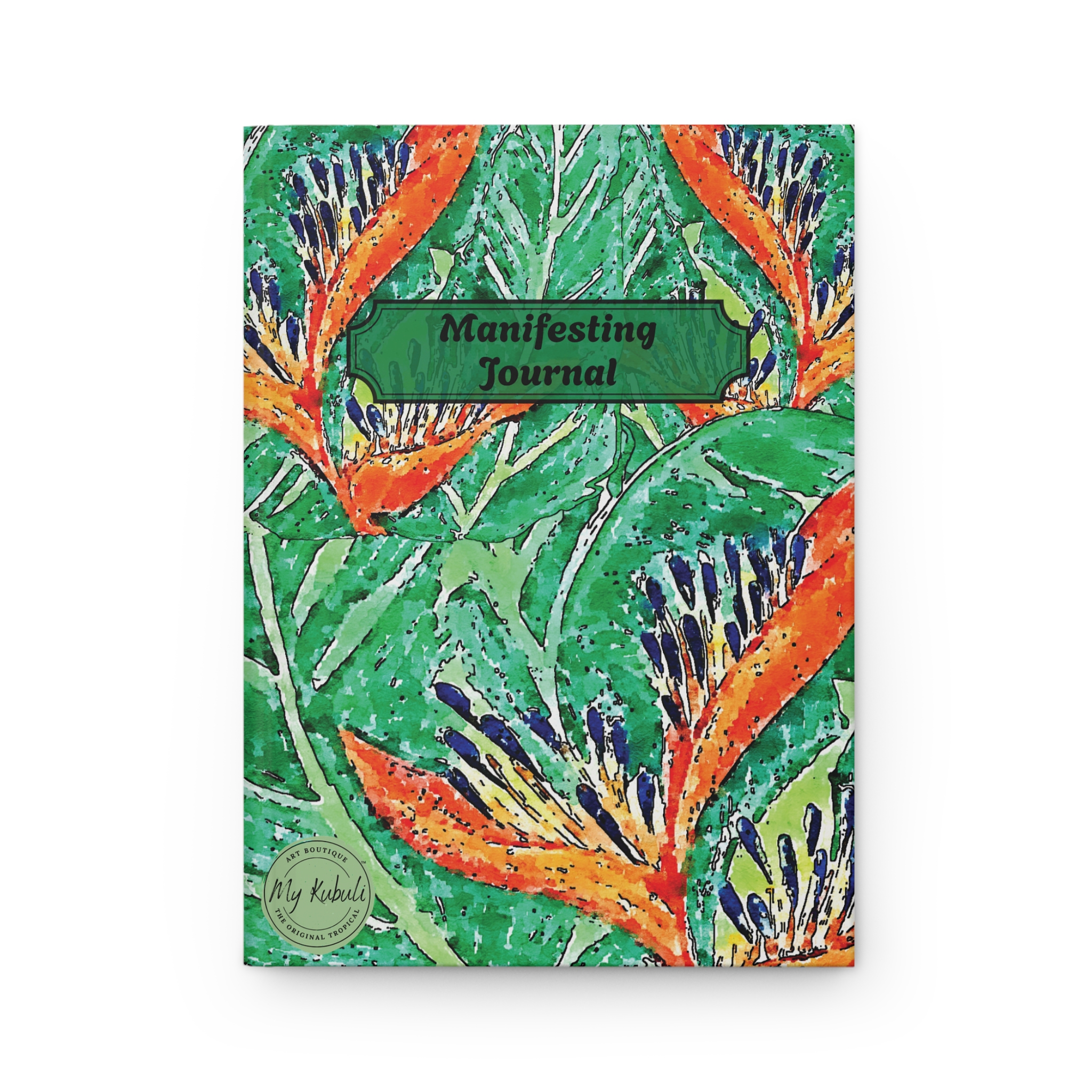 Hardcover Tropical Heliconia Motif - Journal and Notebook