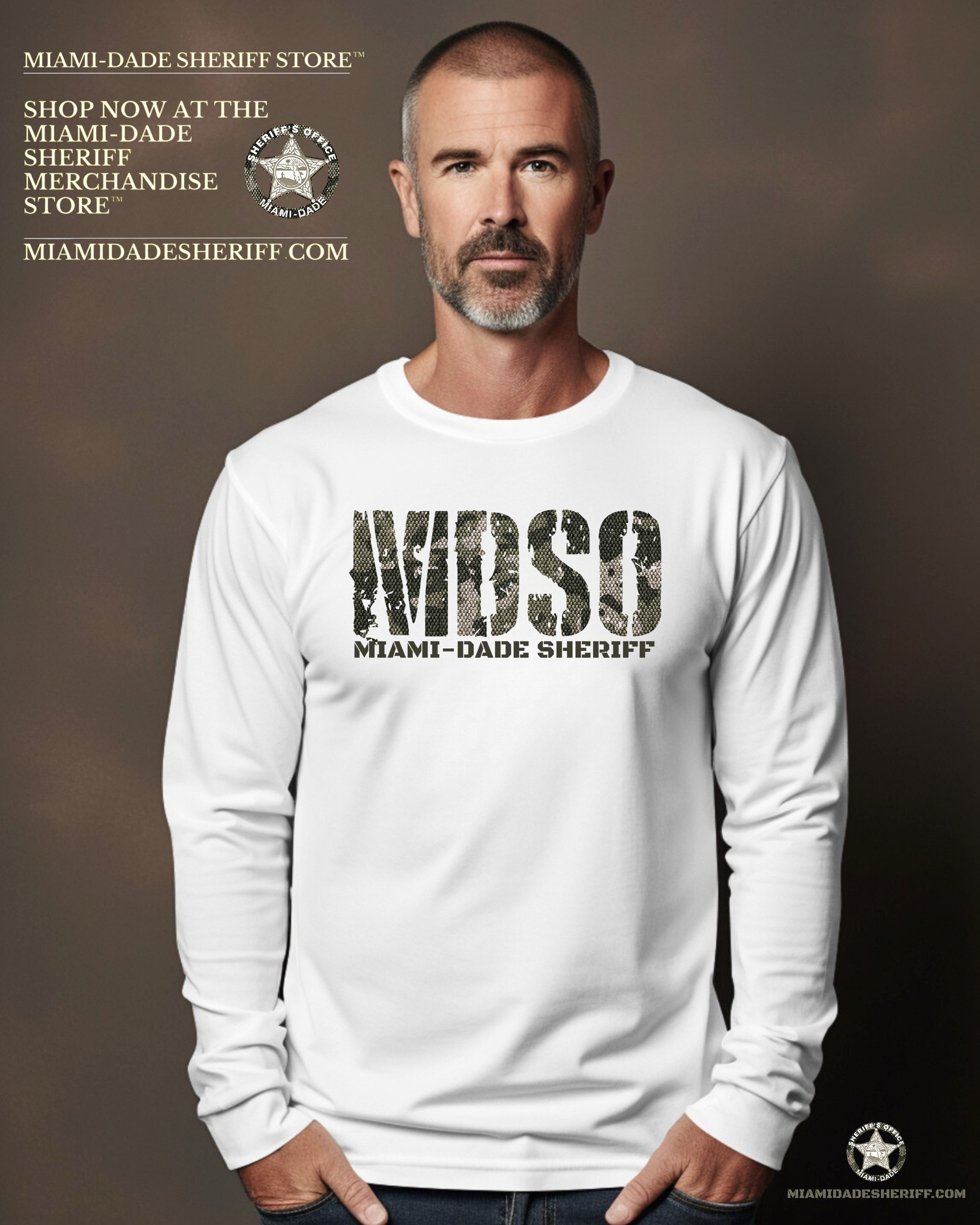 MIAMI DADE SHERIFF LONG SLEEVE TEE product thumbnail image