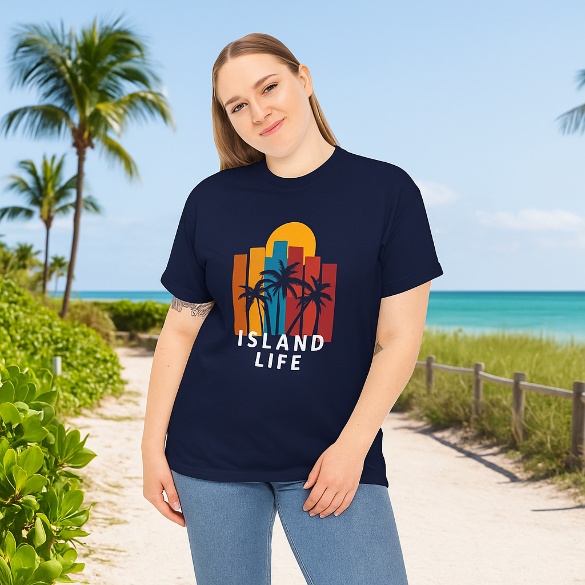 Unisex Island Life T-Shirt | Tropical Vibes Tee | Palm Tree Beach Shirt | Summer Vacation Graphic Tee | Coastal Sun Shirt | Island Lover Gift product thumbnail image Unisex Island Life T-Shirt | Tropical Vibes Tee | Palm Tree Beach Shirt | Summer Vacation Graphic Tee | Coastal Sun Shirt | Island Lover Gift product thumbnail image