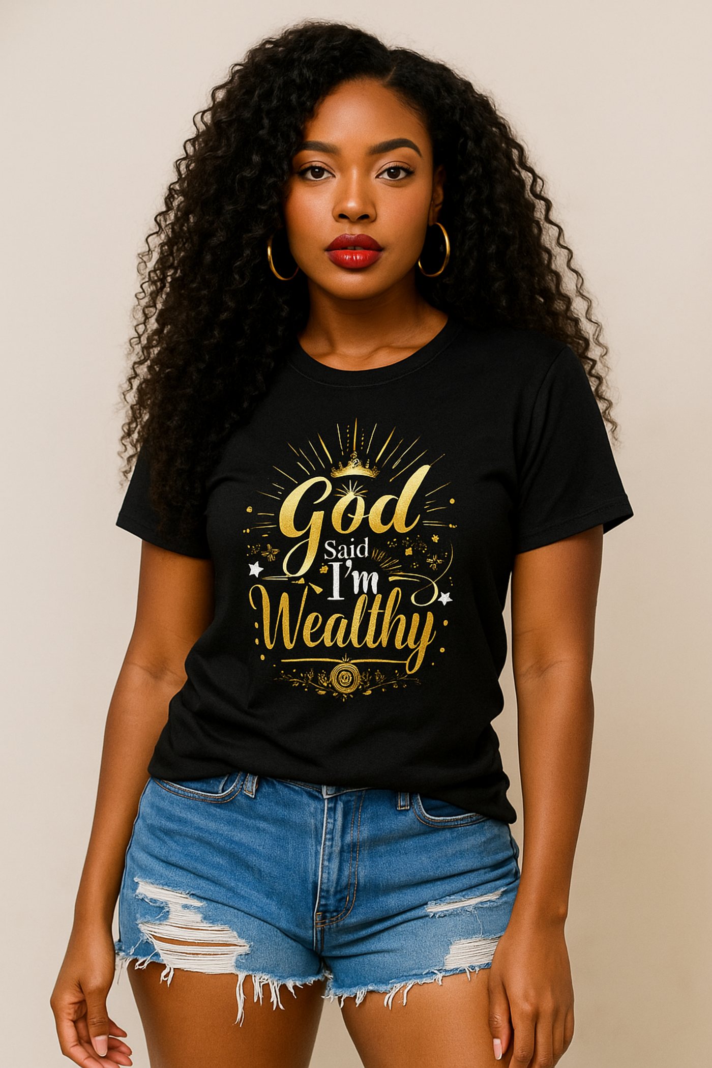 God Said I'm Wealthy Tee 