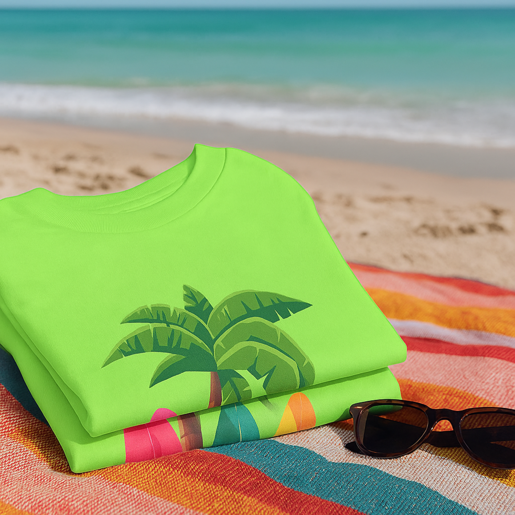 The Surfing Life T-Shirt Beach Vibes Surf Tee Tropical Summer Unisex Shirt Palm Trees Surfboards Graphic Tee product thumbnail image The Surfing Life T-Shirt Beach Vibes Surf Tee Tropical Summer Unisex Shirt Palm Trees Surfboards Graphic Tee product thumbnail image