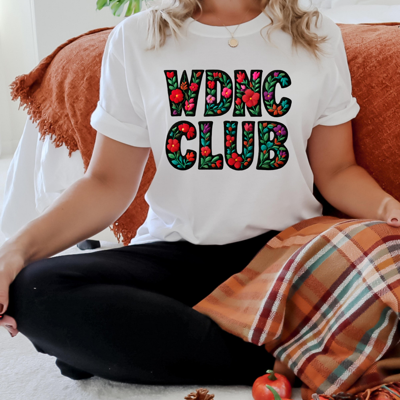 WDNC Club Floral T-Shirt | Unisex Softstyle Tee for Festivals, Casual Wear, Summer Events, Gift for Friends, Bright and Fun Design WDNC Club Floral T-Shirt | Unisex Softstyle Tee for Festivals, Casual Wear, Summer Events, Gift for Friends, Bright and Fun Design