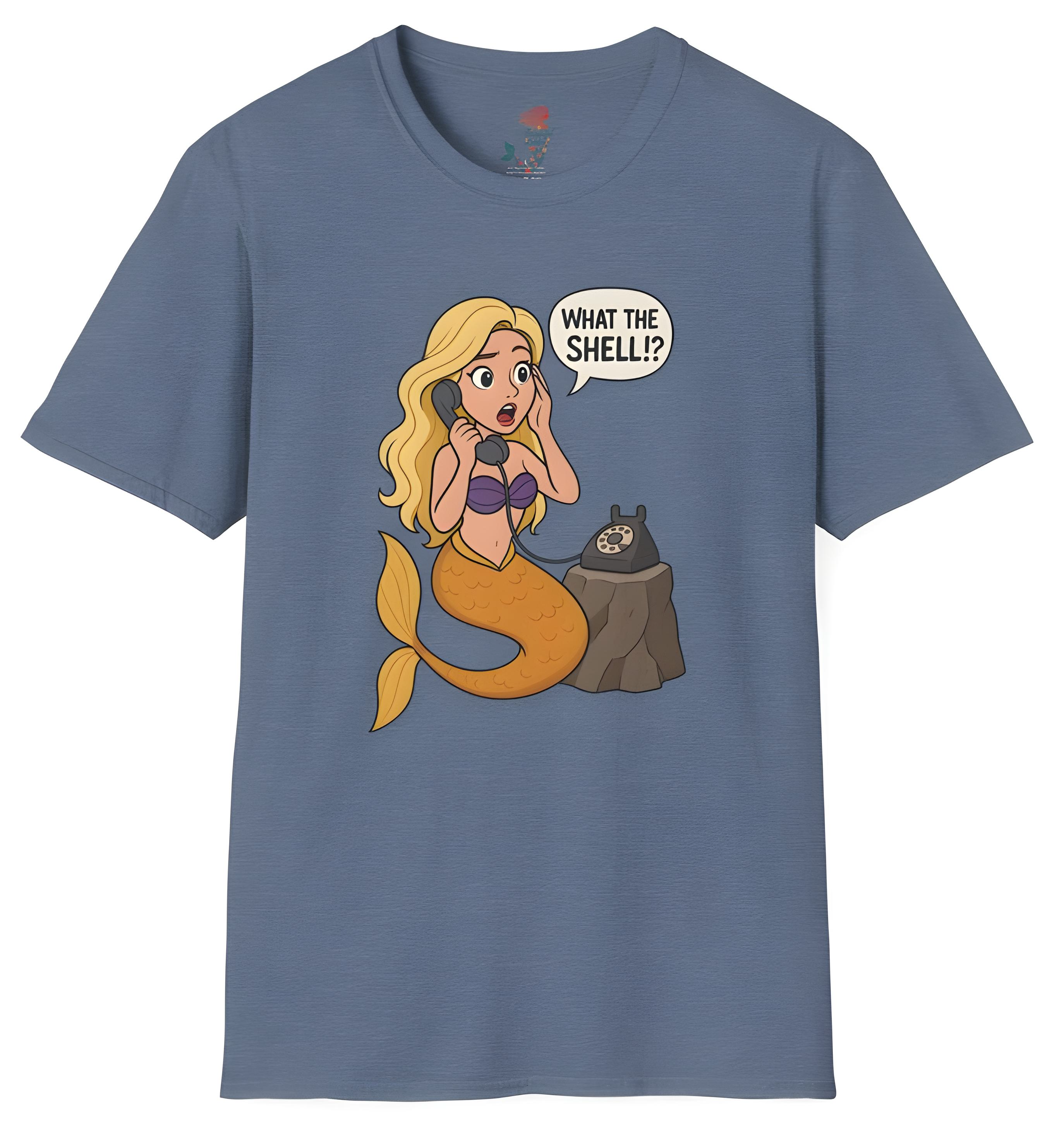 Funny Shell Unisex T-Shirt - 'What the Shell'