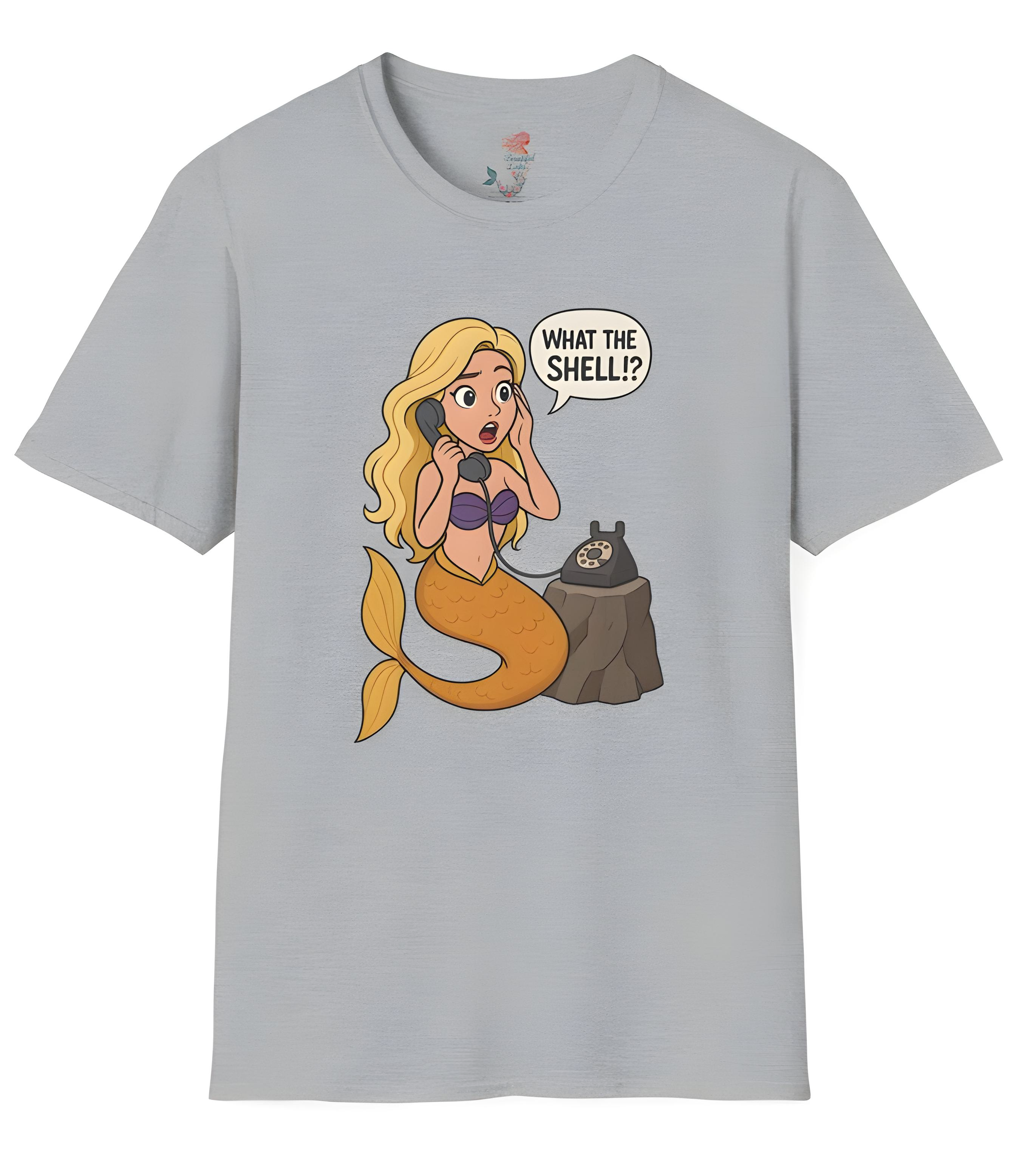 Funny Shell Unisex T-Shirt - 'What the Shell' product thumbnail image