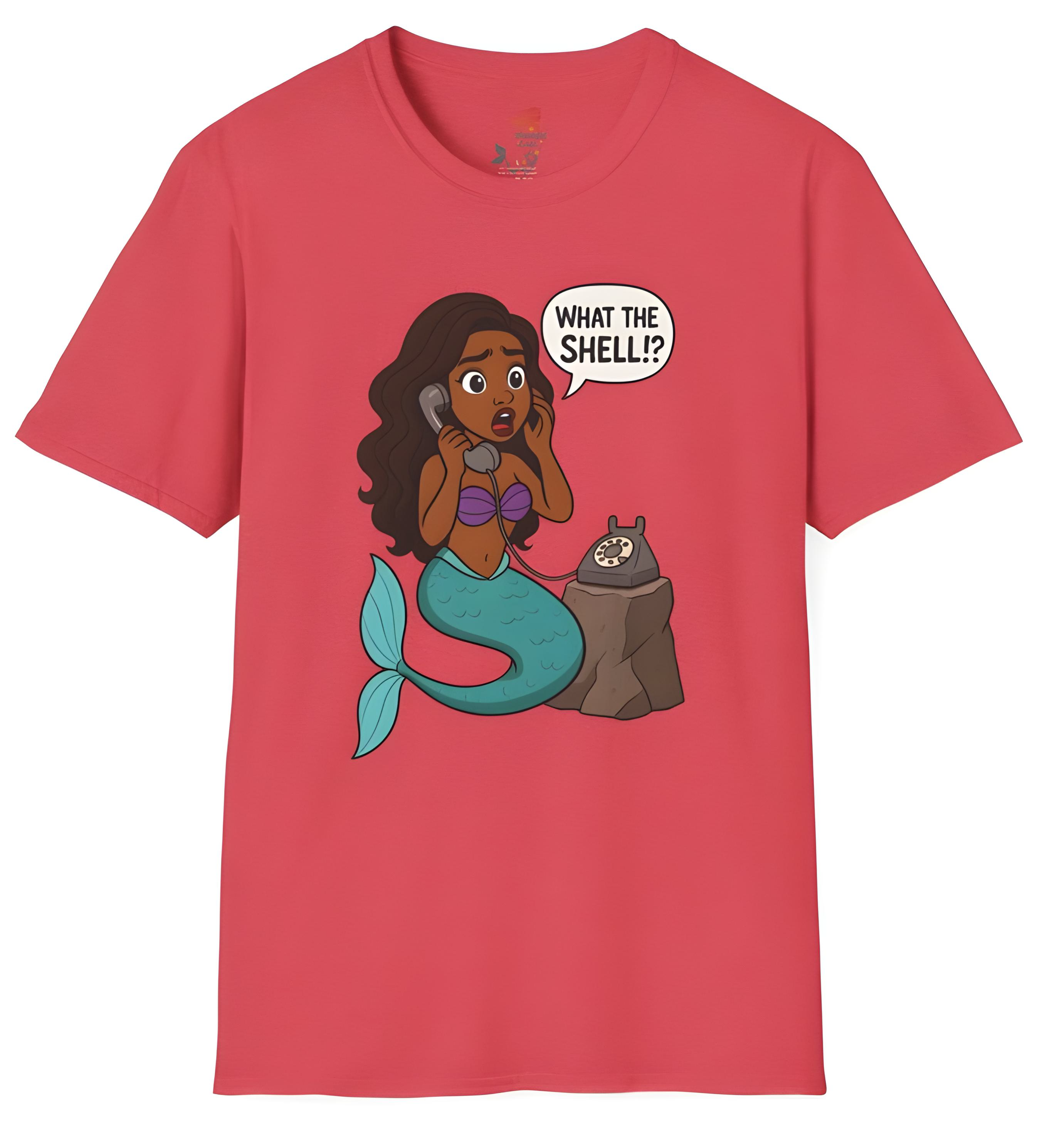 Mermaid Humor T-Shirt, Fun Graphic Tee, Summer Outfit, Gift for Sea Lovers, Coastal Vibes, Cute Casual Wear