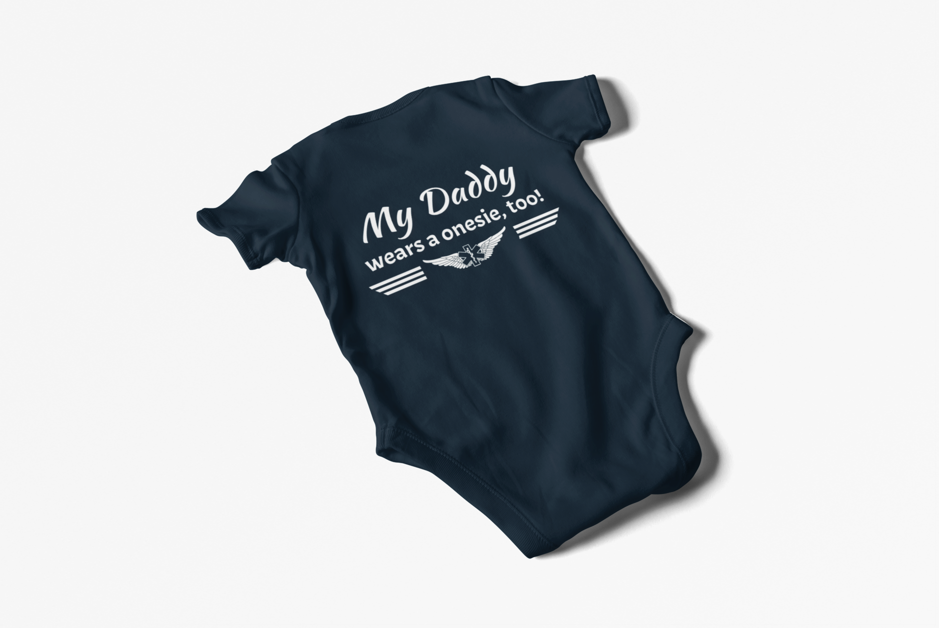 Daddy Wears A Onesie, Too Infant Bodysuit product thumbnail image Daddy Wears A Onesie, Too Infant Bodysuit product thumbnail image