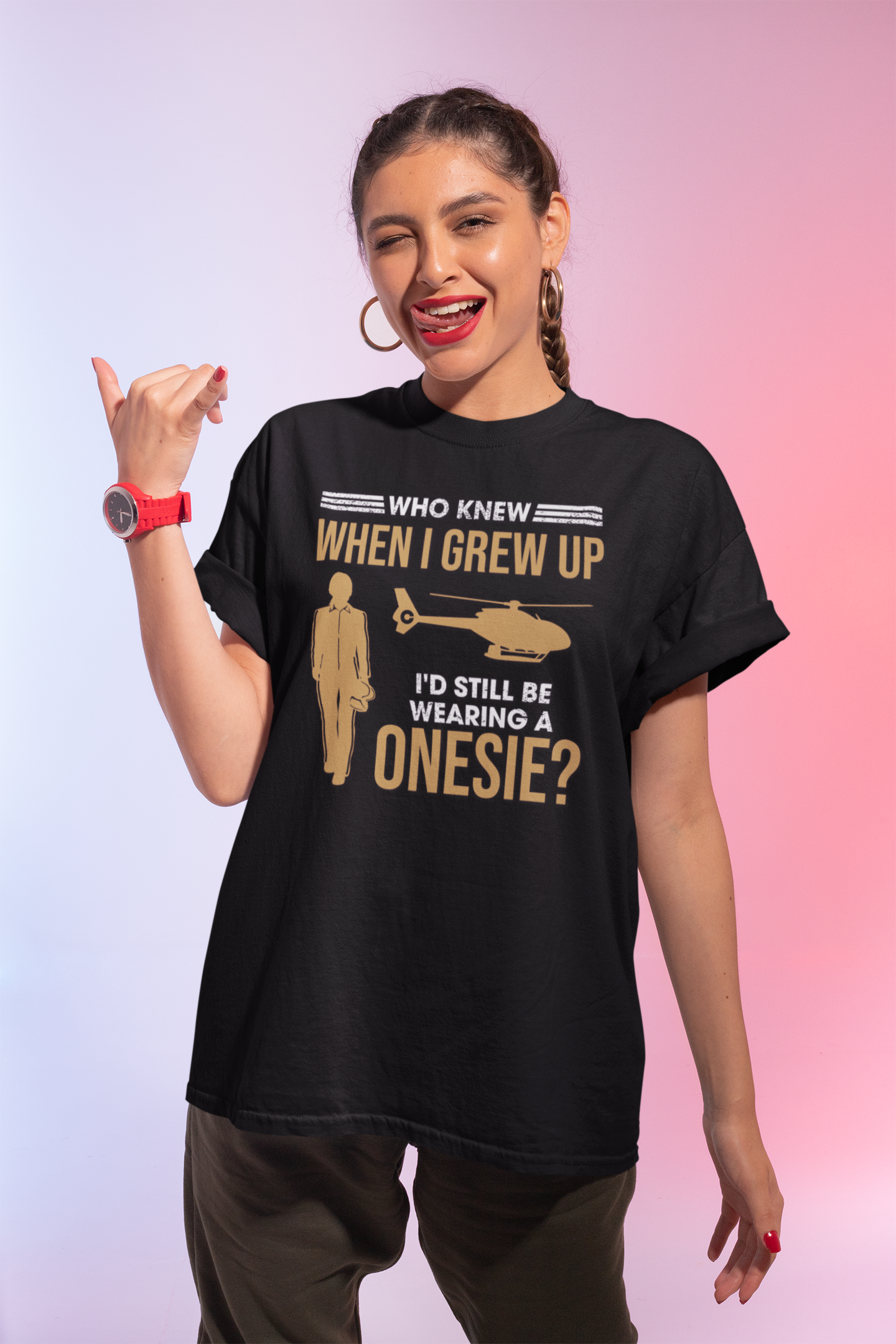 Who Knew Female ec130 Unisex Jersey Short Sleeve Tee product thumbnail image Who Knew Female ec130 Unisex Jersey Short Sleeve Tee product thumbnail image
