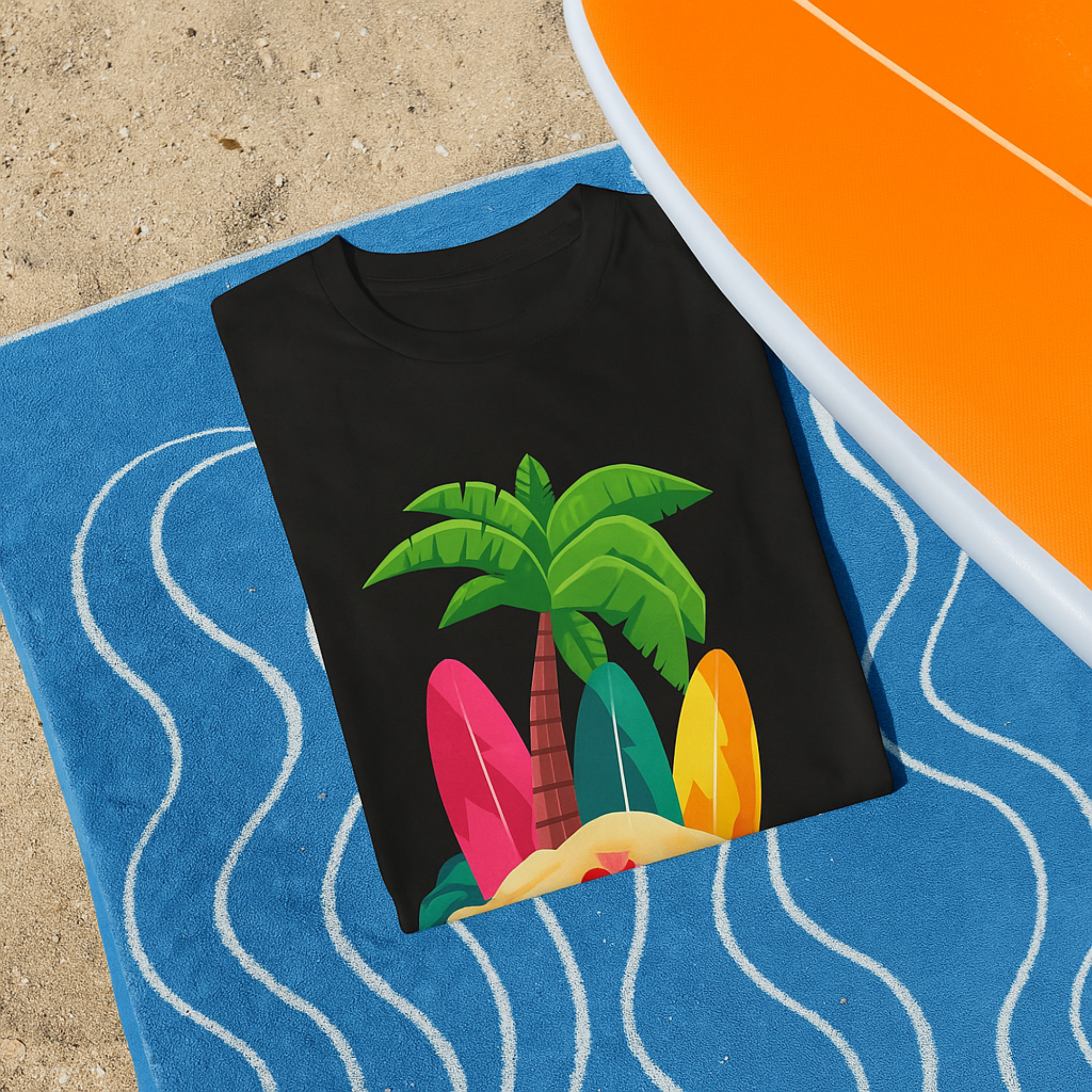 Tropical Surfing Life Tee, Unisex Heavy Cotton T-Shirt for Beach Lovers, Summer Fashion, Gifts for Surfers, Vacation Wear product thumbnail image Tropical Surfing Life Tee, Unisex Heavy Cotton T-Shirt for Beach Lovers, Summer Fashion, Gifts for Surfers, Vacation Wear product thumbnail image