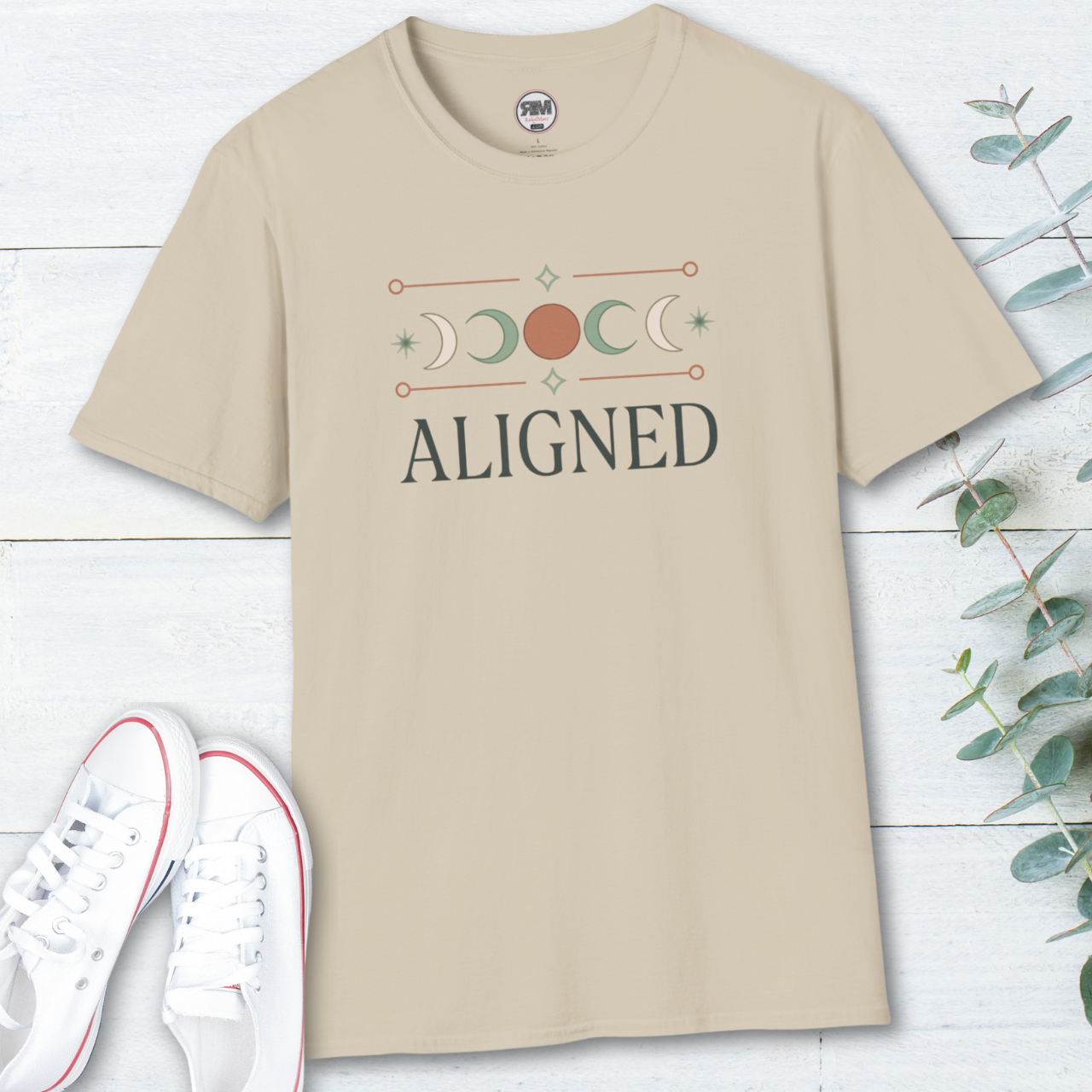 Aligned Moon Phase Unisex Tee product thumbnail image