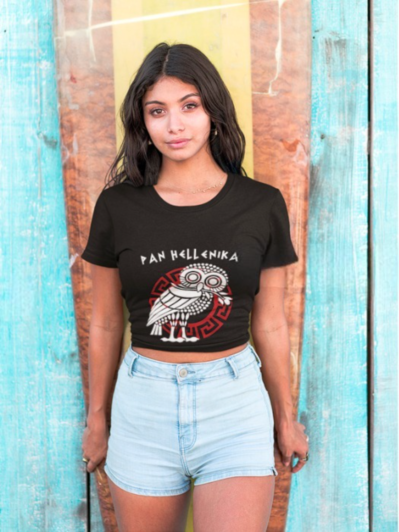 Pan Hellenica Women's Tee product thumbnail image Pan Hellenica Women's Tee product thumbnail image