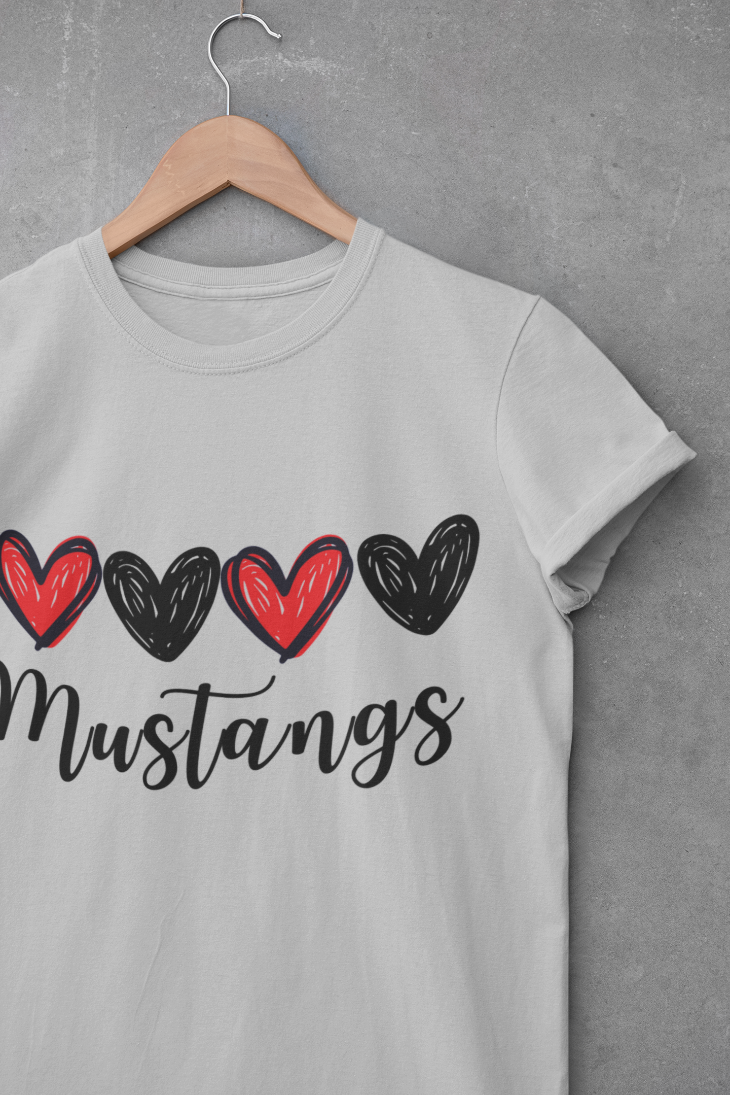 Renner Mustangs Heart Design Women's Softstyle Tee, Casual Shirt, Gift for Her, Fan Apparel, School Spirit, Everyday Wear product thumbnail image Renner Mustangs Heart Design Women's Softstyle Tee, Casual Shirt, Gift for Her, Fan Apparel, School Spirit, Everyday Wear product thumbnail image