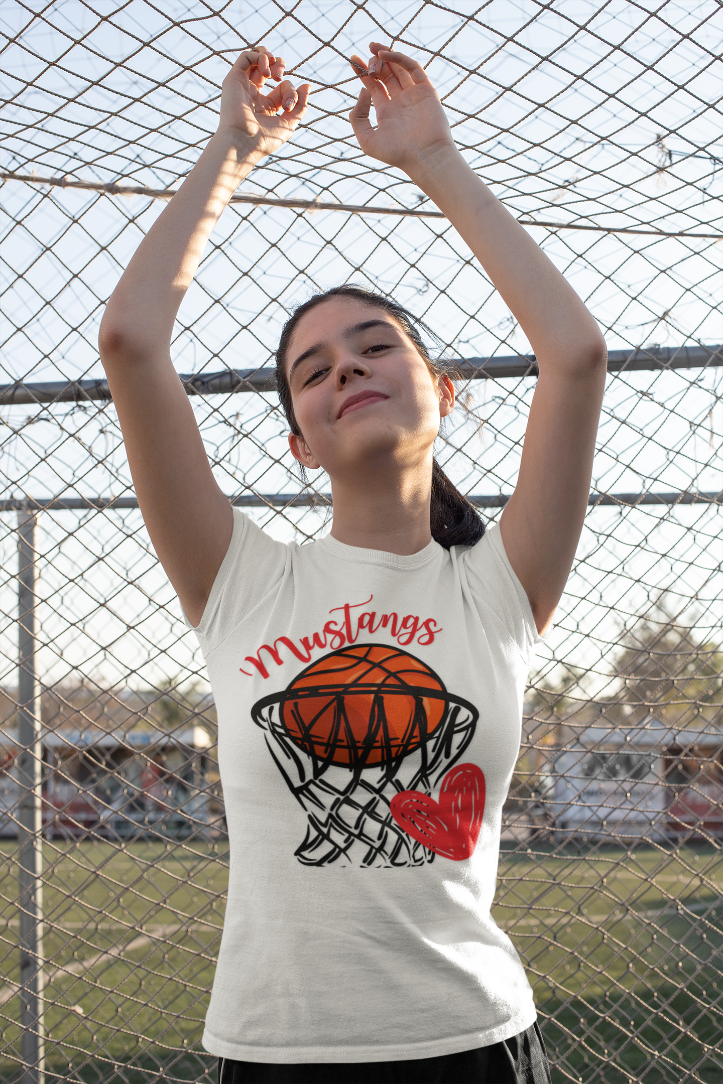 Renner Mustangs Basketball Tee | Casual Wear, Graphic Tee, Sports Fans, product thumbnail image Renner Mustangs Basketball Tee | Casual Wear, Graphic Tee, Sports Fans, product thumbnail image