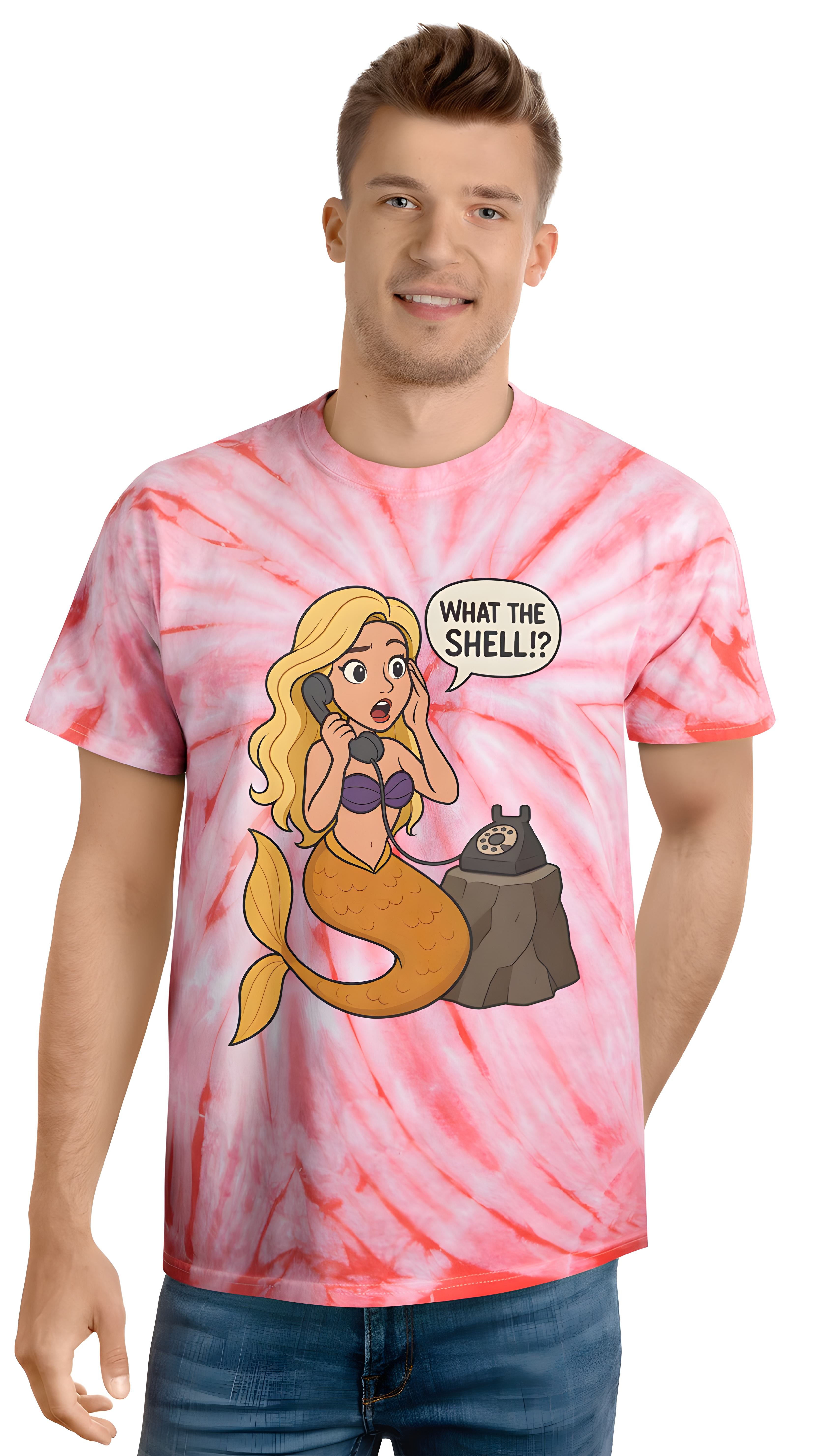 Mermaid Tie-Dye Tee, Summer Vibes, Graphic Tee, Beachwear, Fun Gift, Casual Style, Everyday Wear, Vacation Essential product thumbnail image Mermaid Tie-Dye Tee, Summer Vibes, Graphic Tee, Beachwear, Fun Gift, Casual Style, Everyday Wear, Vacation Essential product thumbnail image