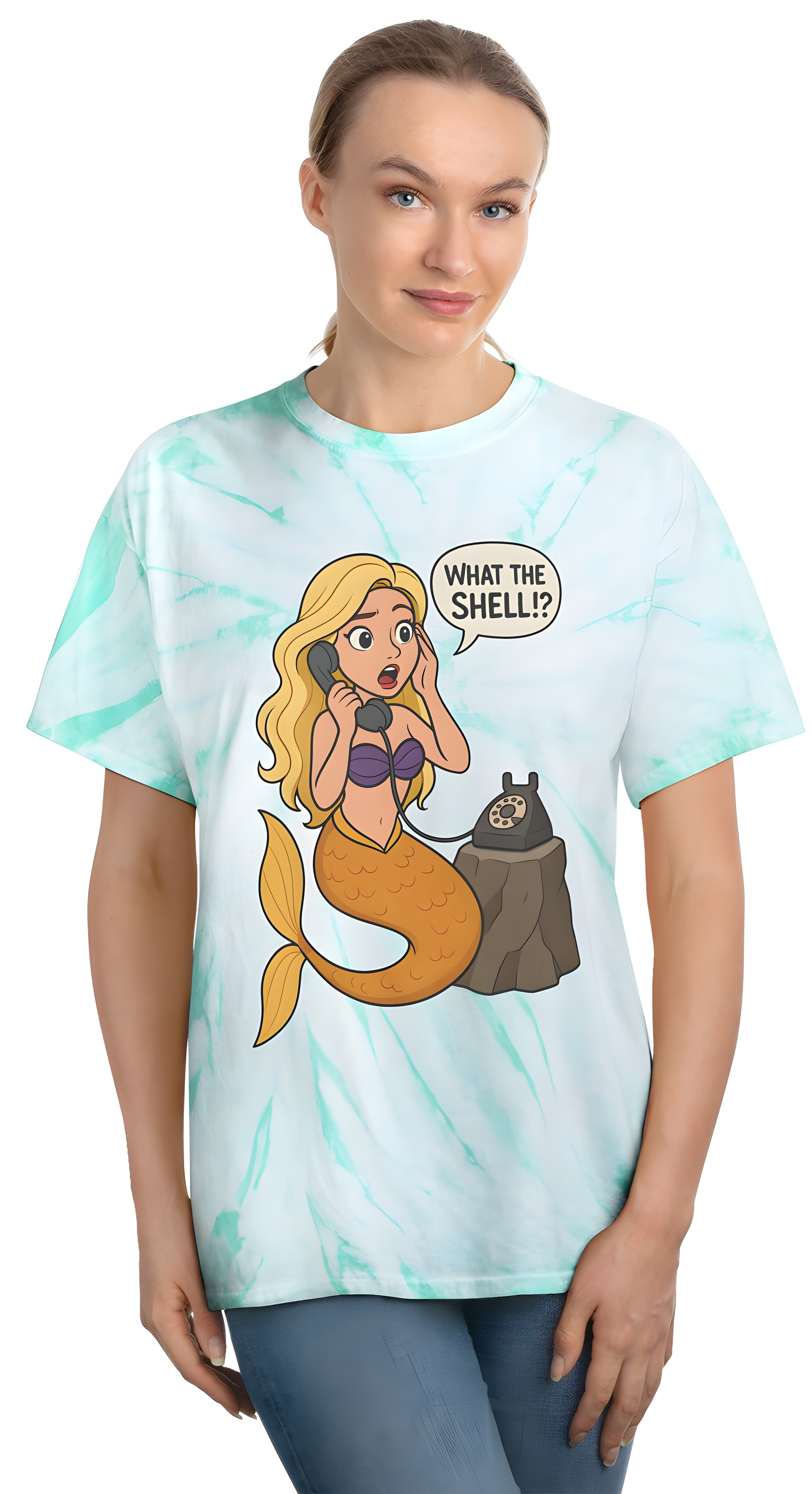 Mermaid Tie-Dye Tee, Summer Vibes, Graphic Tee, Beachwear, Fun Gift, Casual Style, Everyday Wear, Vacation Essential product thumbnail image Mermaid Tie-Dye Tee, Summer Vibes, Graphic Tee, Beachwear, Fun Gift, Casual Style, Everyday Wear, Vacation Essential product thumbnail image