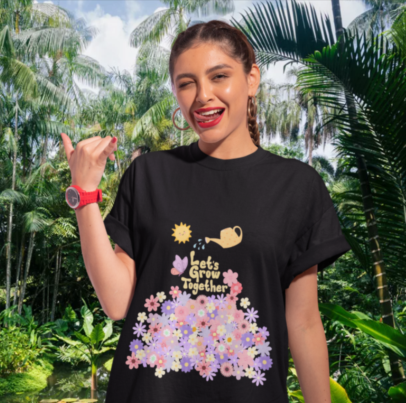 Let's Grow Together Unisex T-shirt, Flower Gardening Shirt, Student Encouragement Shirt, Spring Gift, Nature Lover's product thumbnail image Let's Grow Together Unisex T-shirt, Flower Gardening Shirt, Student Encouragement Shirt, Spring Gift, Nature Lover's product thumbnail image