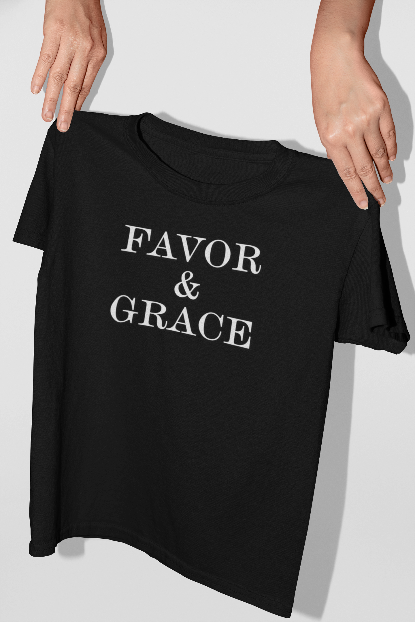  Favor &amp; Grace Unisex T-Shirt – Empowering Faith-Based Tee for Women | Strength, Spiritual Resilience, Hello Me Apparel