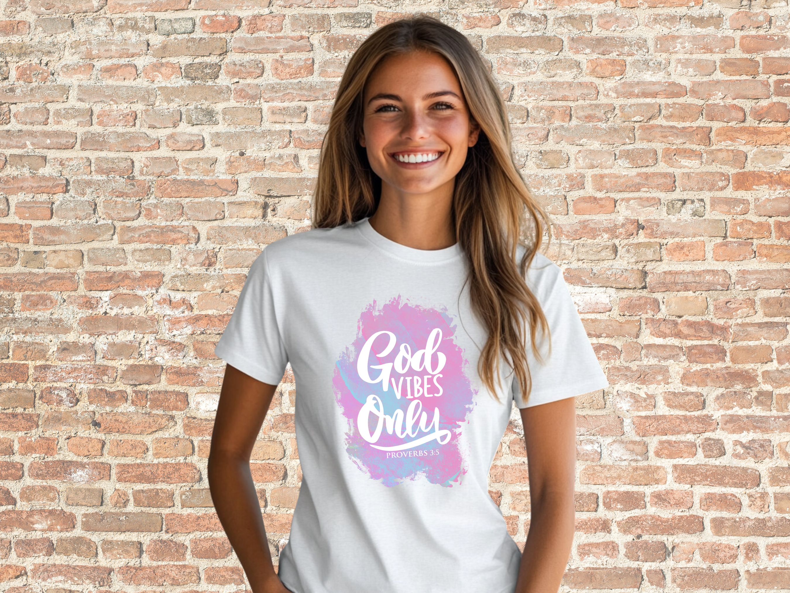 God Vibes Only Proverbs 3 Bible Verse Shirt, Gilden Unisex Softstyle Short Sleeve Christian Tee Shirt