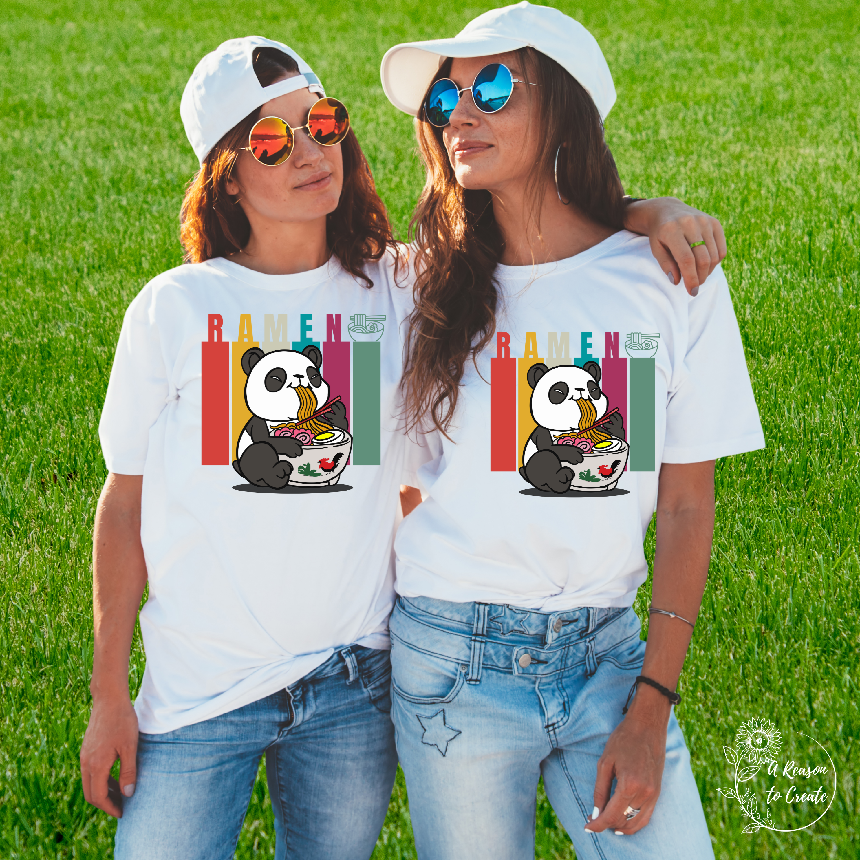 Cute Panda Ramen T-Shirt, Graphic Tee, Unisex Apparel, Foodie Gift, Cute Animal Shirt, Casual Wear, Fun Kitchen Decor product thumbnail image