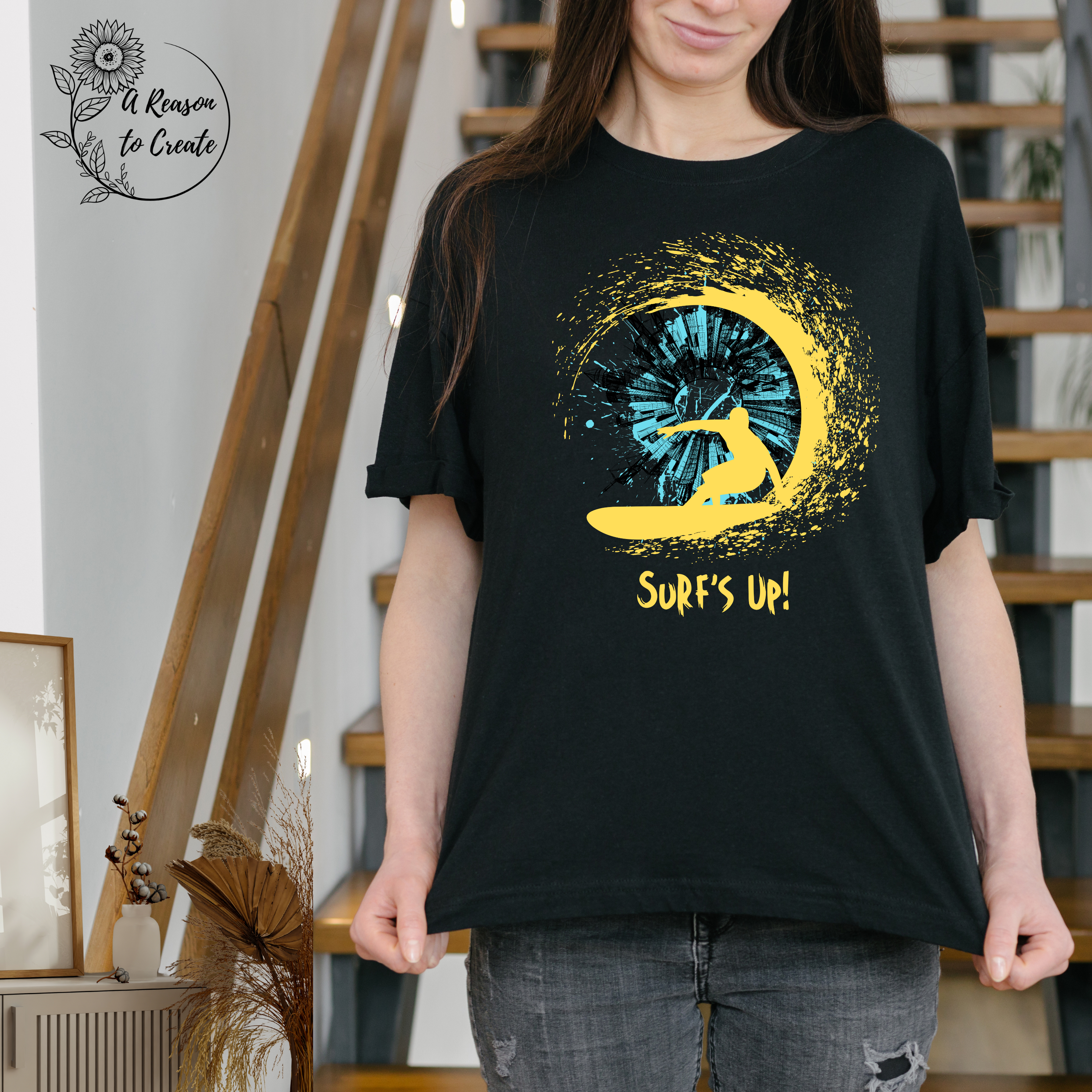 Surf's Up Unisex Softstyle T-Shirt, Beach Lover Gift, Summer Wear, Surfing Apparel, Vacation Outfit, Casual Everyday Tee product thumbnail image