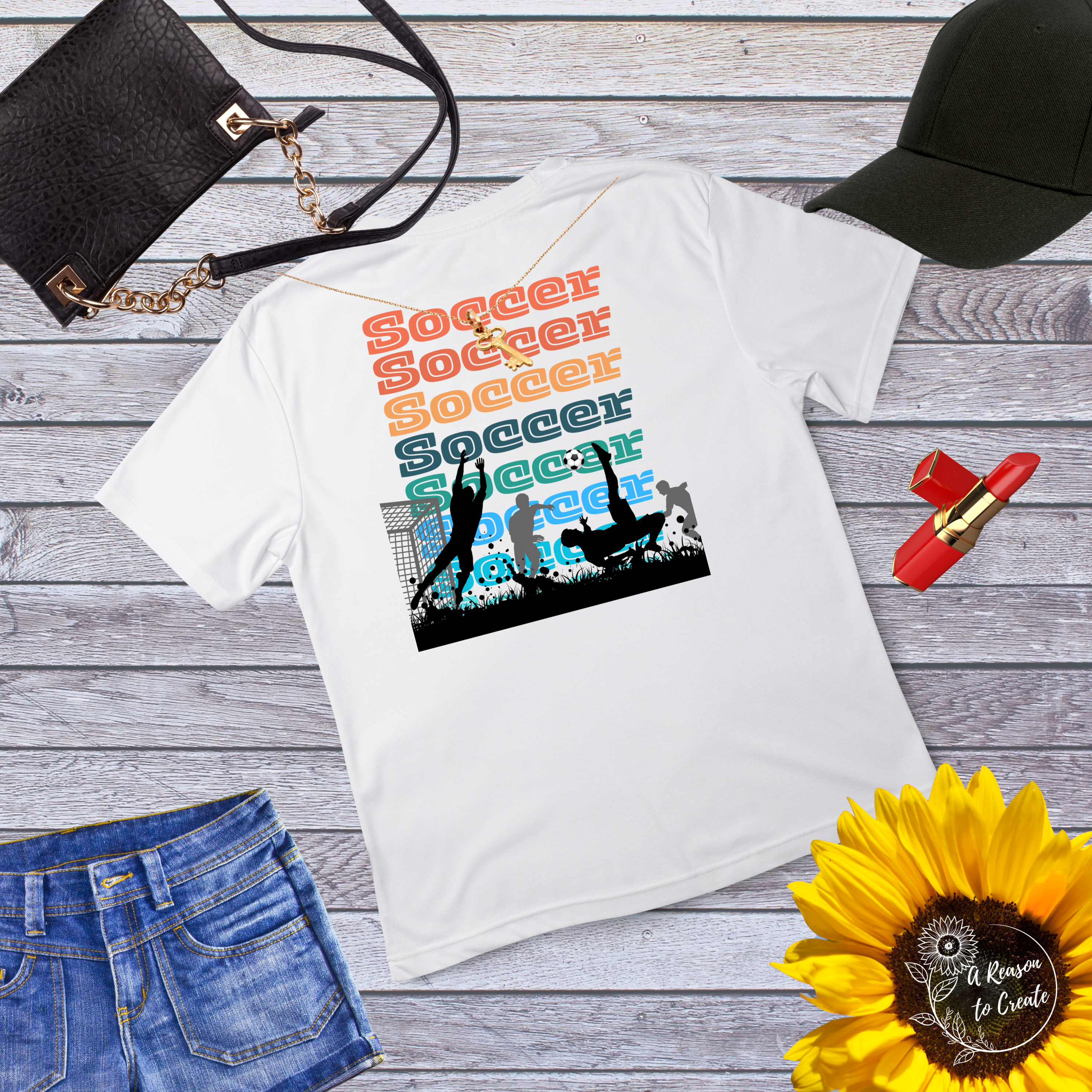 Retro Soccer Unisex T-Shirt | Perfect for Sports Fans, Gifts, Summer Outfits, Team Spirit, Casual Wear product thumbnail image