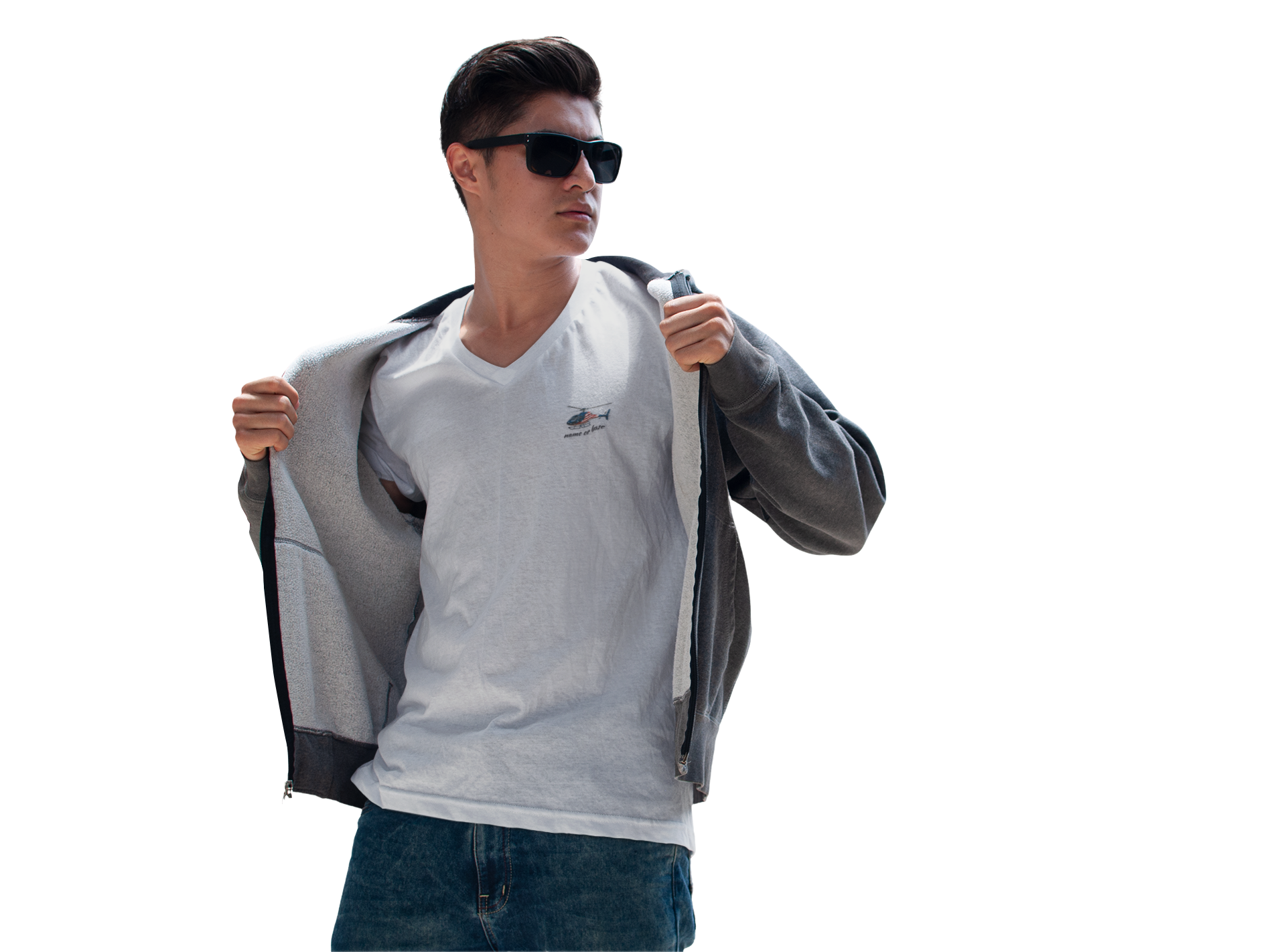 Personalized Bell 407 American Flag Helicopter V-Neck Tee - Casual Shirt for July 4th, Perfect Gift for Pilots, Air Shows, Birthdays, Everyday Wear product thumbnail image Personalized Bell 407 American Flag Helicopter V-Neck Tee - Casual Shirt for July 4th, Perfect Gift for Pilots, Air Shows, Birthdays, Everyday Wear product thumbnail image