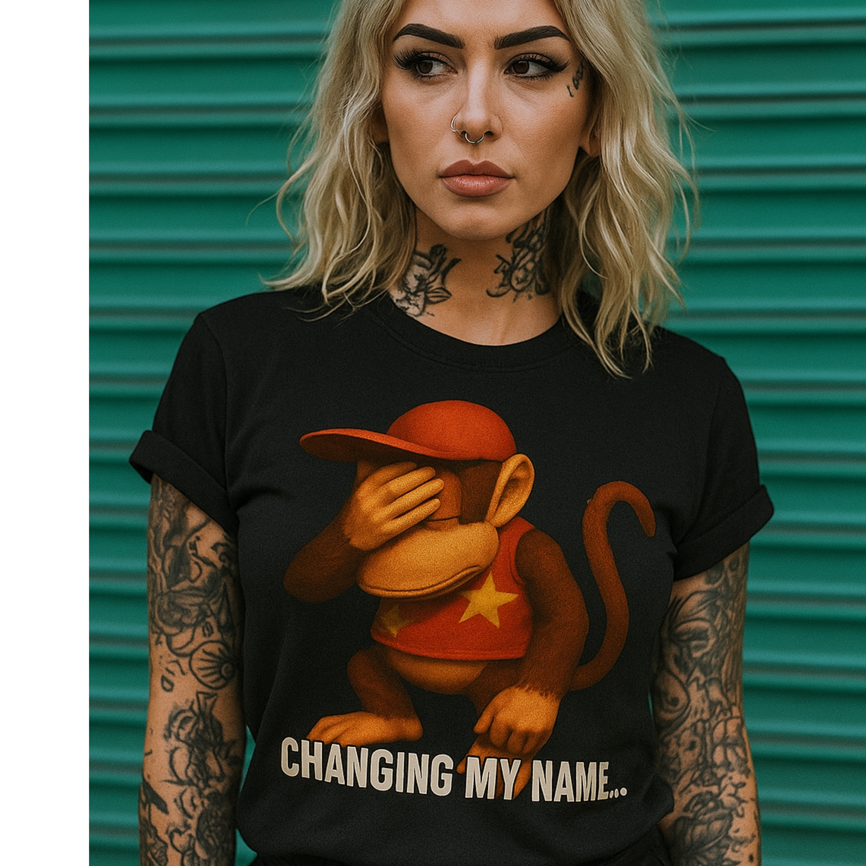 Changing name, Diddy, Monkey, Kong, gaming, country, quest, retro, Facepalm Monkey T-Shirt, Funny Tee, Humor Shirt, Gift for Gamers, Casual Wear, Birthday Present, Unisex Short Sleeve Changing name, Diddy, Monkey, Kong, gaming, country, quest, retro, Facepalm Monkey T-Shirt, Funny Tee, Humor Shirt, Gift for Gamers, Casual Wear, Birthday Present, Unisex Short Sleeve