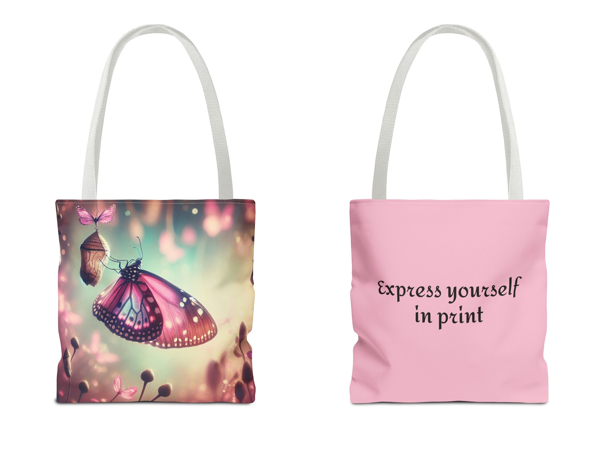 Personalizable Tote Bag (AOP), Butterfly