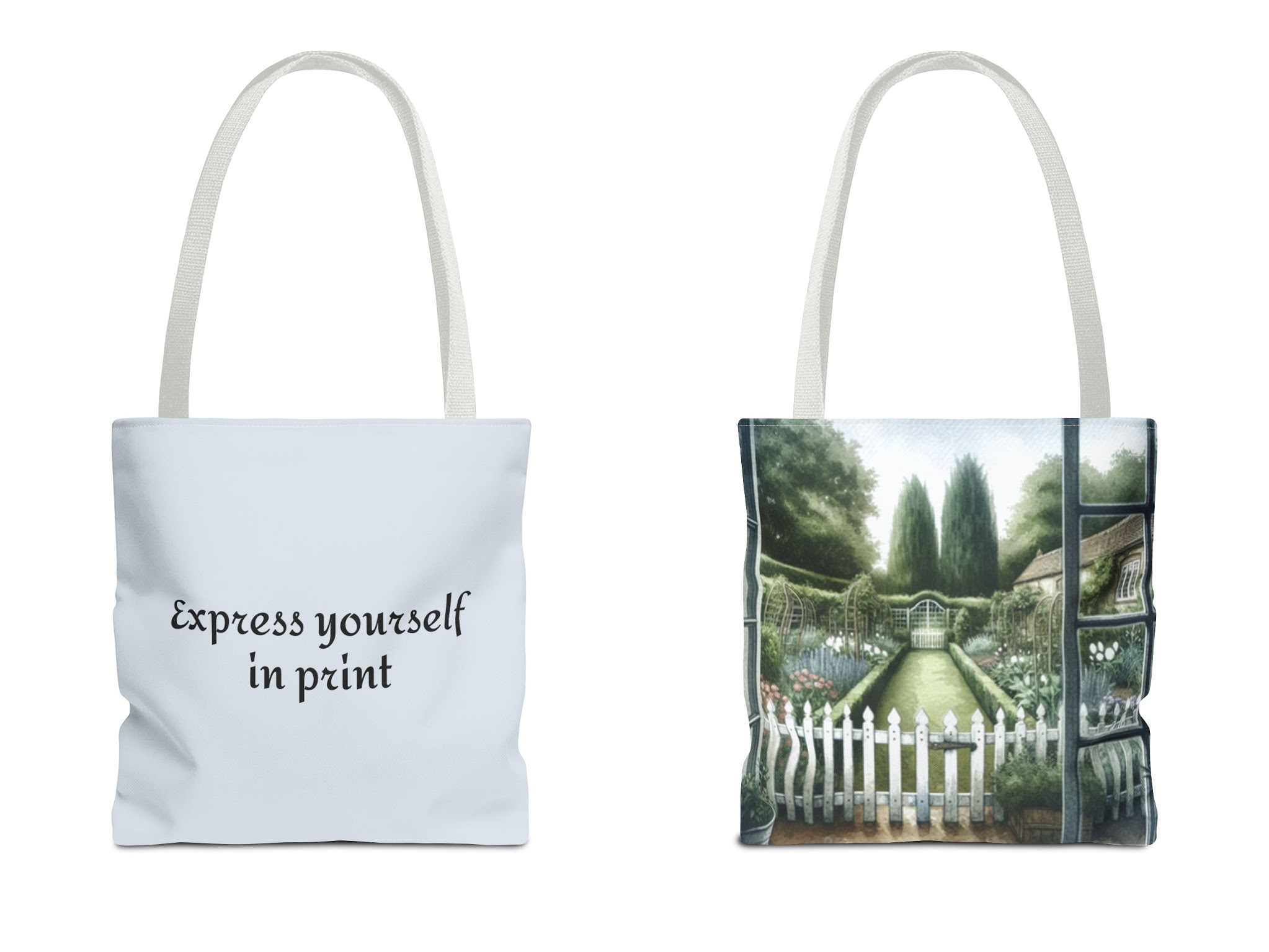 Personalizable Tote Bag (AOP), English Garden product thumbnail image