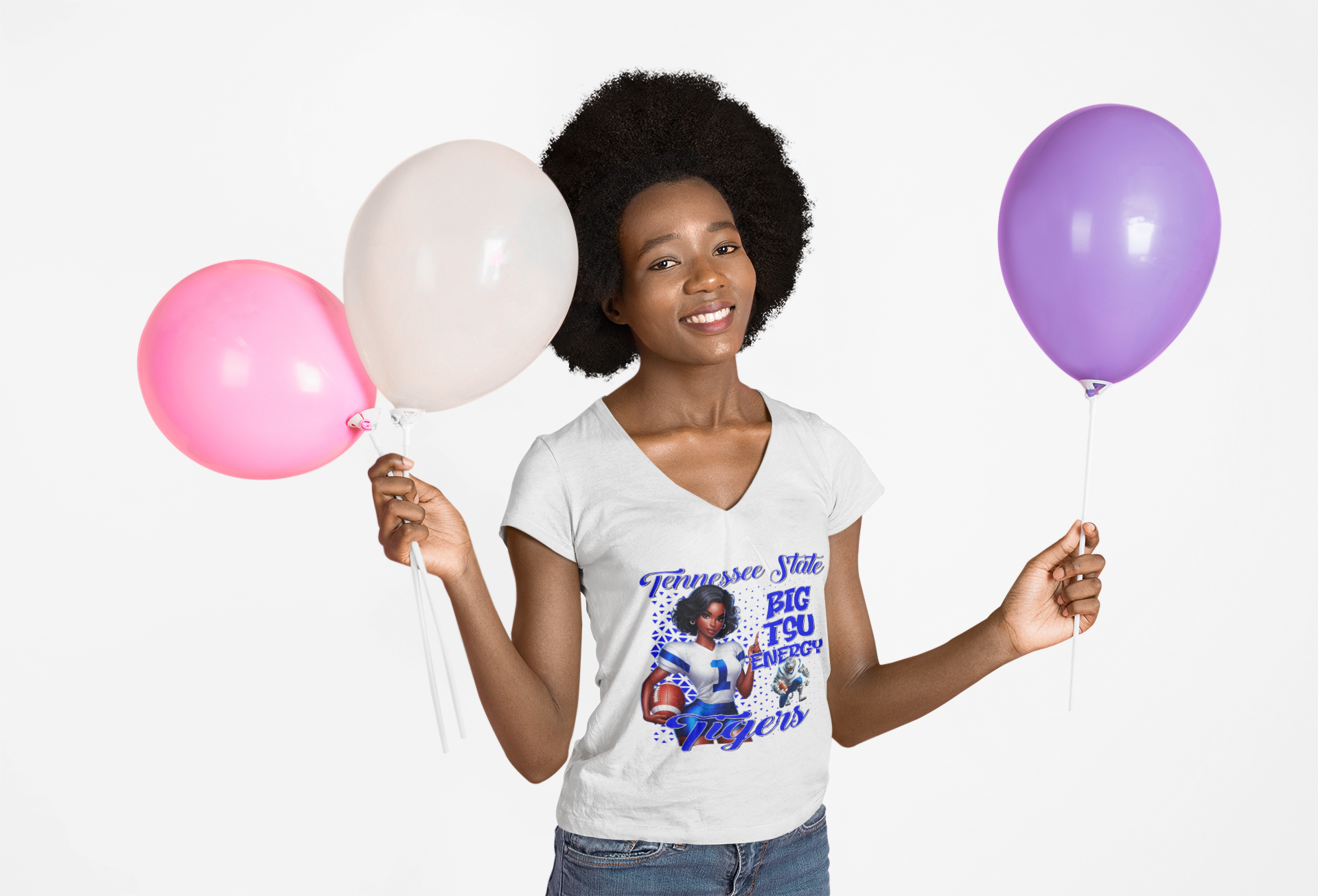 Tennessee State Tigers V-Neck T-Shirt, College Sports Tee, Game Day Apparel, Football Fan Gear, Casual Outfit product thumbnail image Tennessee State Tigers V-Neck T-Shirt, College Sports Tee, Game Day Apparel, Football Fan Gear, Casual Outfit product thumbnail image