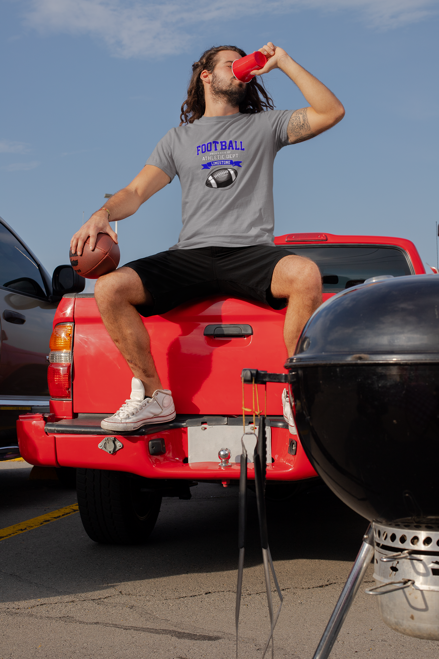 Football T-shirt - Limestone Rockets Design product thumbnail image Football T-shirt - Limestone Rockets Design product thumbnail image