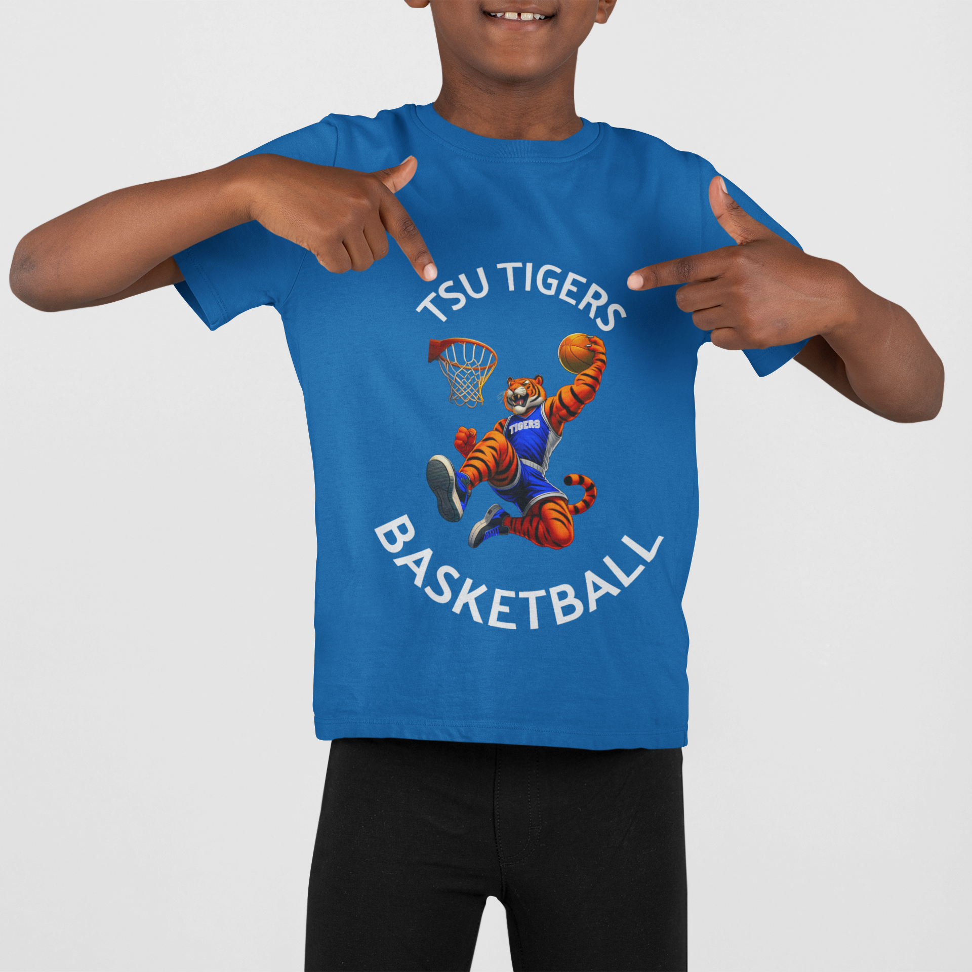 TSU Tigers Basketball T-Shirt, Cute Kids Sports Tee, Youth Basketball Apparel, Birthday Gift for Little Athletes, Sports Team Merch product thumbnail image