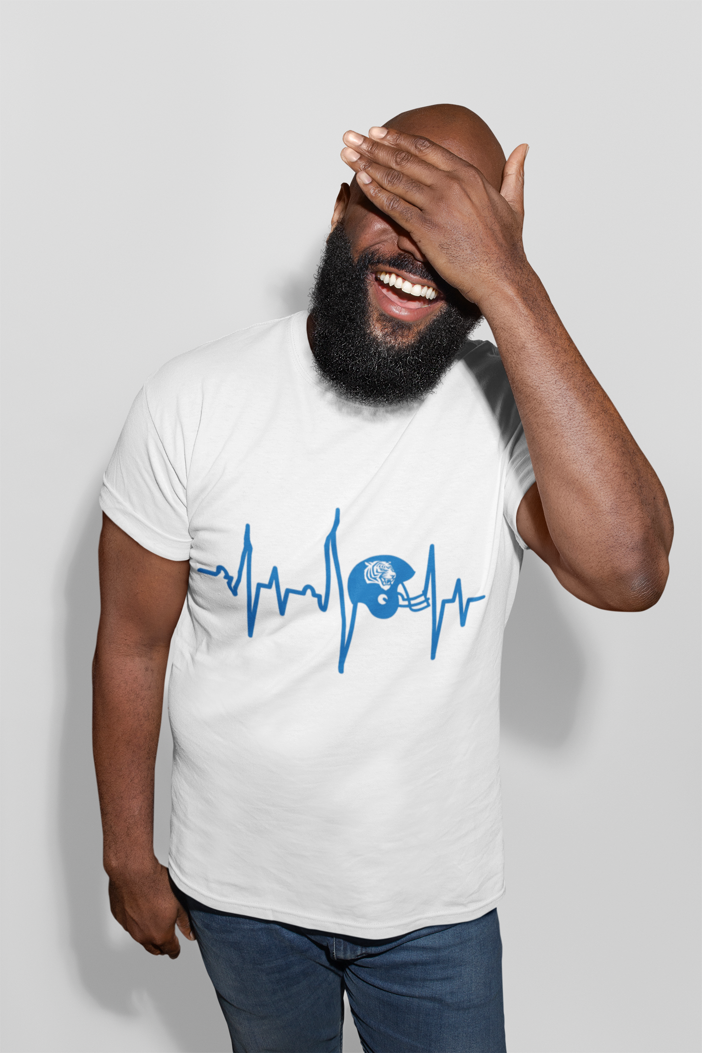Football Heartbeat T-Shirt product thumbnail image