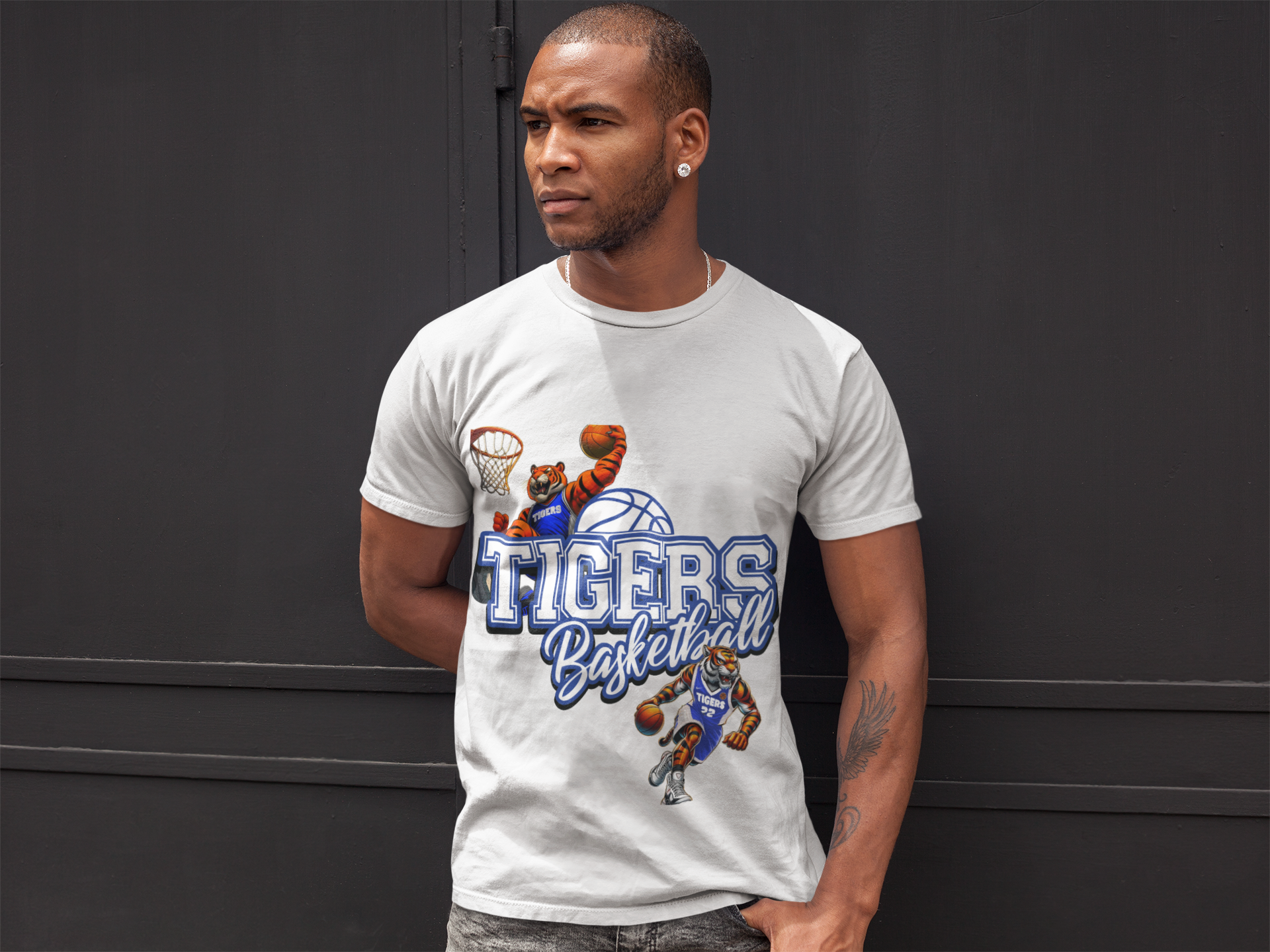Tigers Basketball Tee | Unisex Jersey Short Sleeve Shirt, Sports Fan Gear, Gift for Athletes, Team Spirit, Casual Wear, Basketball Apparel product thumbnail image Tigers Basketball Tee | Unisex Jersey Short Sleeve Shirt, Sports Fan Gear, Gift for Athletes, Team Spirit, Casual Wear, Basketball Apparel product thumbnail image