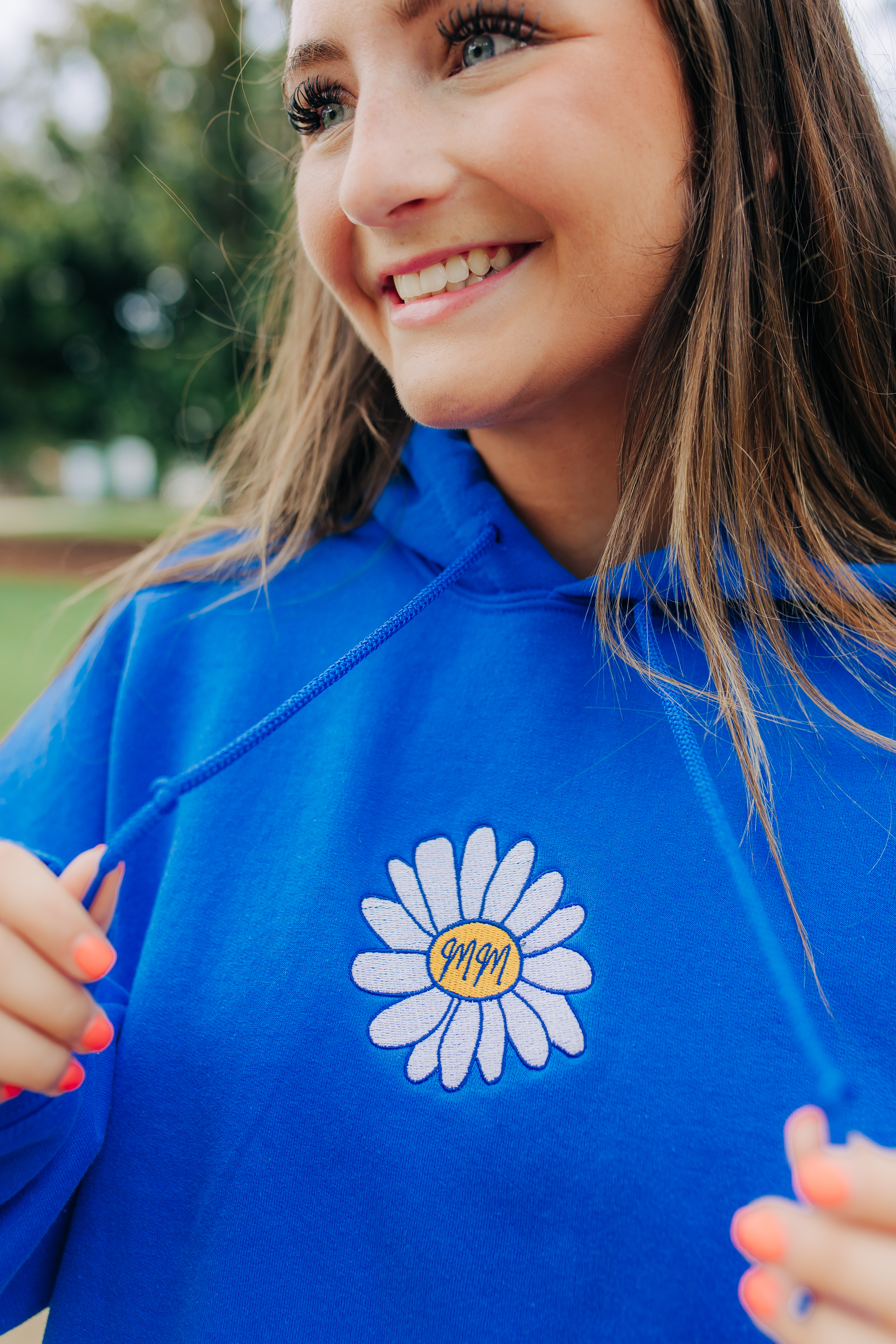 Embroidered Daisy Logo Hoodie product thumbnail image