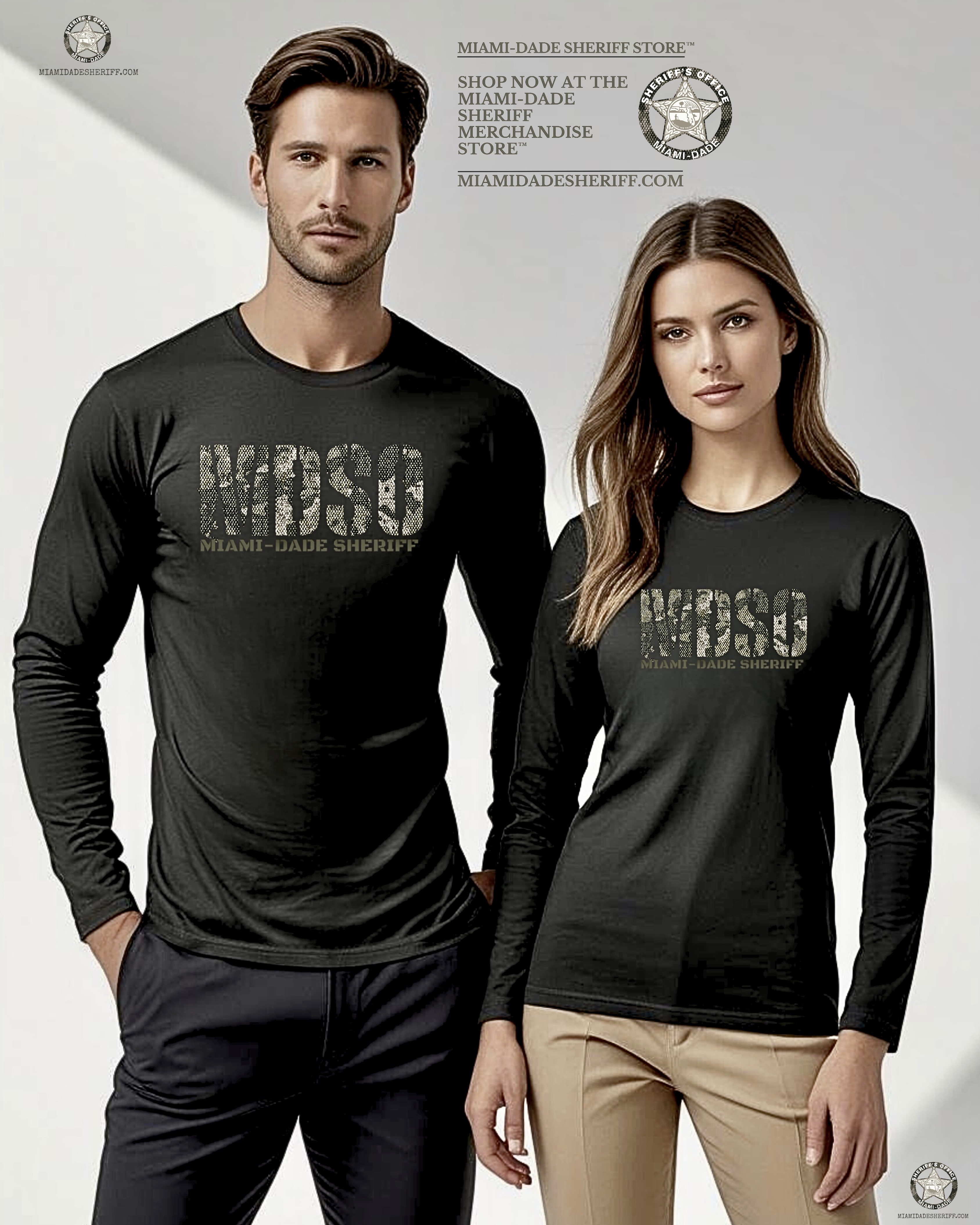 MIAMI DADE SHERIFF CAMO LONG SLEEVE TEE product thumbnail image MIAMI DADE SHERIFF CAMO LONG SLEEVE TEE product thumbnail image