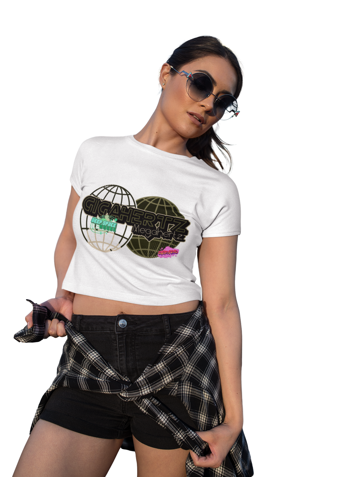 ChiRadio.com Graphic Crop Tee, Vintage Style Top, Casual Summer Shirt, Music Lover Gift, Festival Wear, Everyday Comfort Wear product thumbnail image ChiRadio.com Graphic Crop Tee, Vintage Style Top, Casual Summer Shirt, Music Lover Gift, Festival Wear, Everyday Comfort Wear product thumbnail image