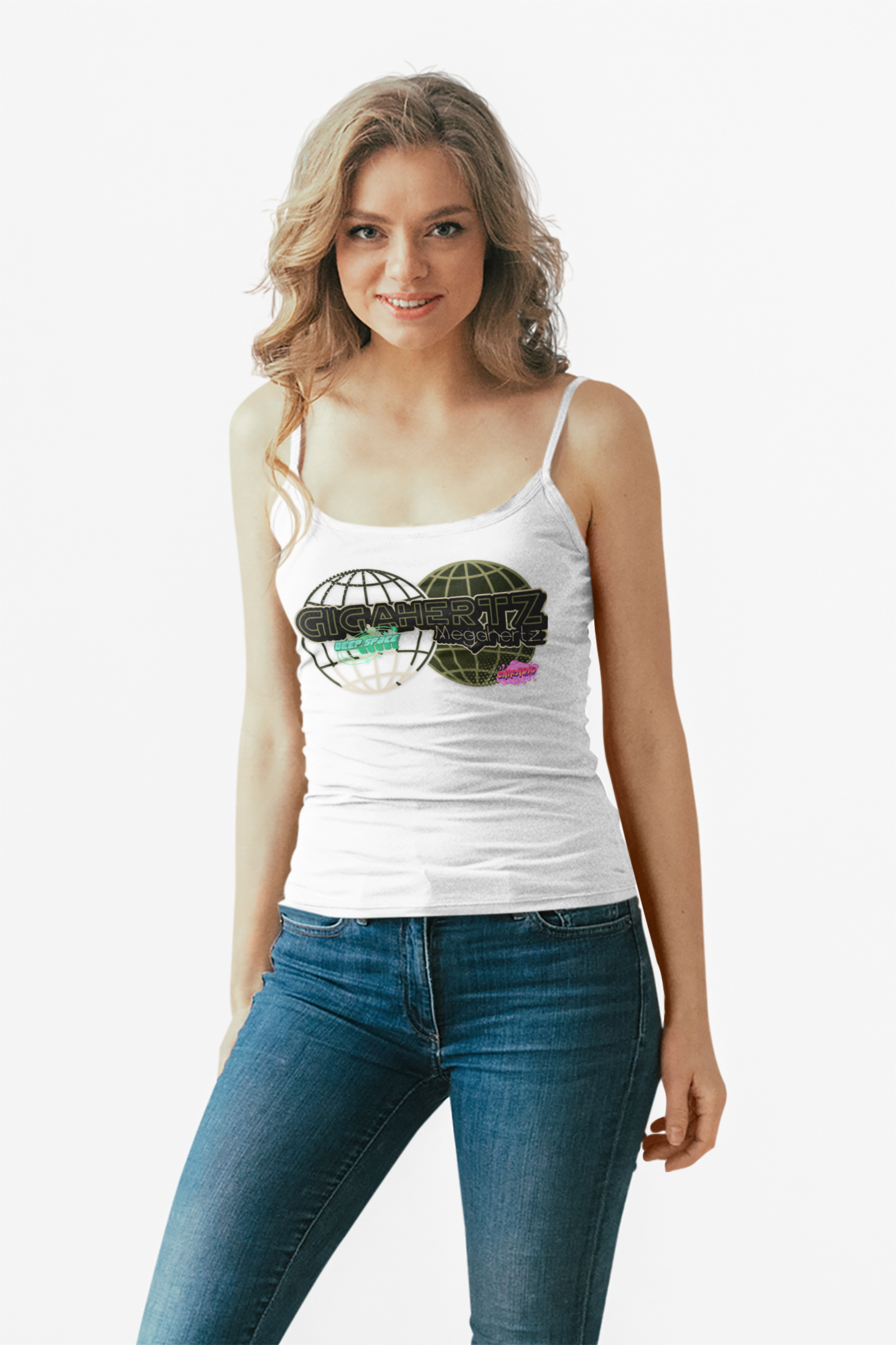 ChiRadioLLC Worldly Vibes Women's Spaghetti Strap Tank Top, Casual Summer Top, Travel Shirt, Gift for Travelers, Festival Wear, Earth Day Apparel product thumbnail image ChiRadioLLC Worldly Vibes Women's Spaghetti Strap Tank Top, Casual Summer Top, Travel Shirt, Gift for Travelers, Festival Wear, Earth Day Apparel product thumbnail image