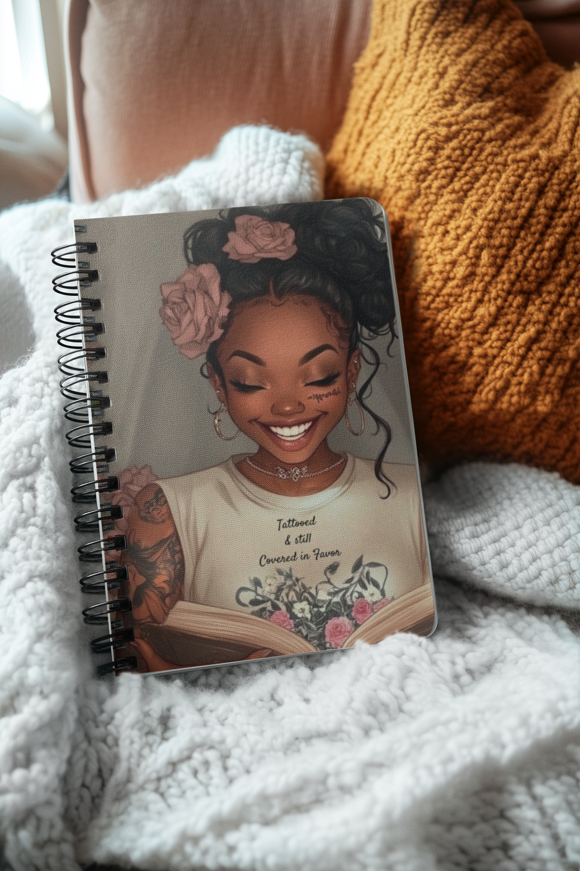 Tattooed &amp; still covered Spiral journal - Ruled Line