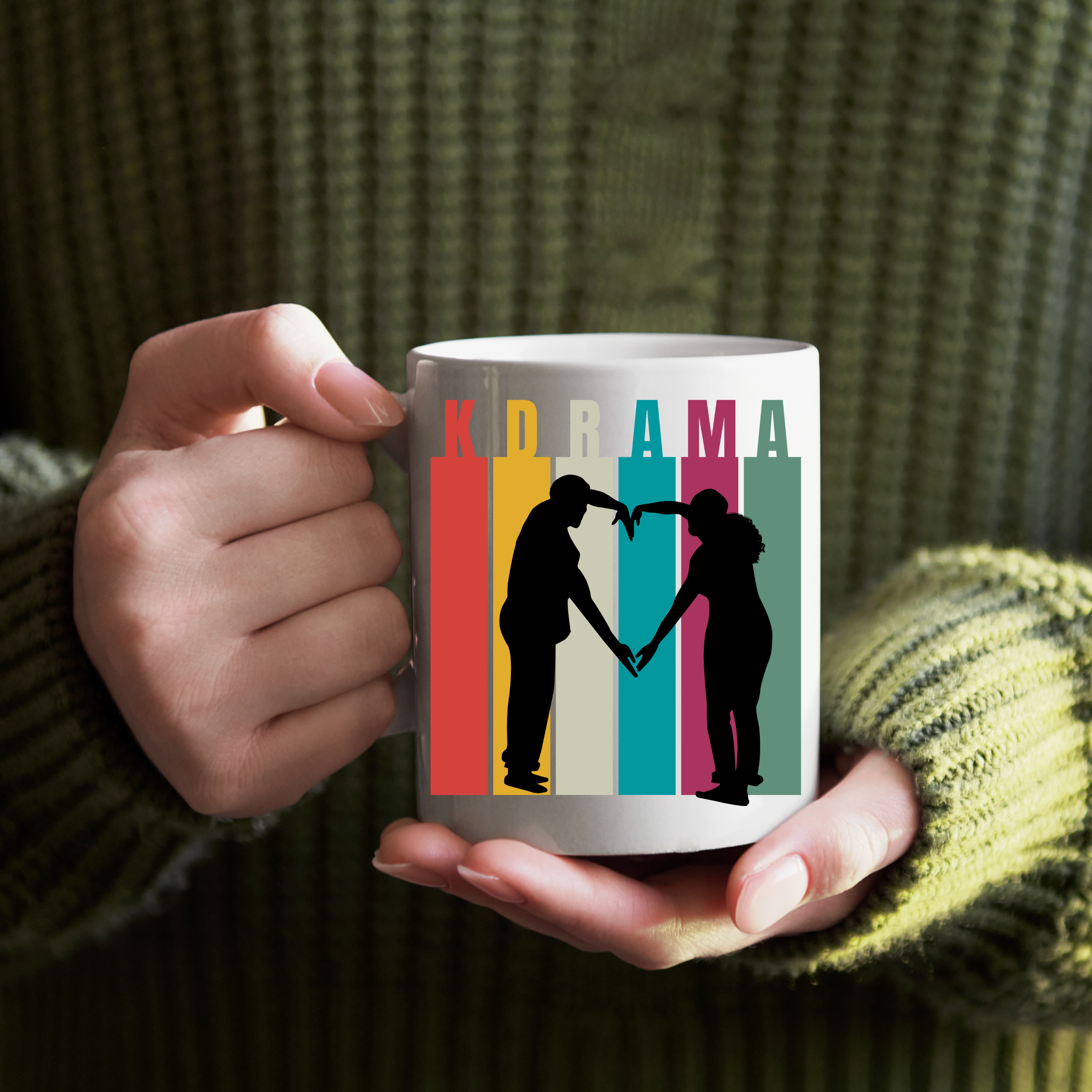 Mug for K-Drama Lovers - Vibrant Coffee Cup, Korean Drama Merchandise