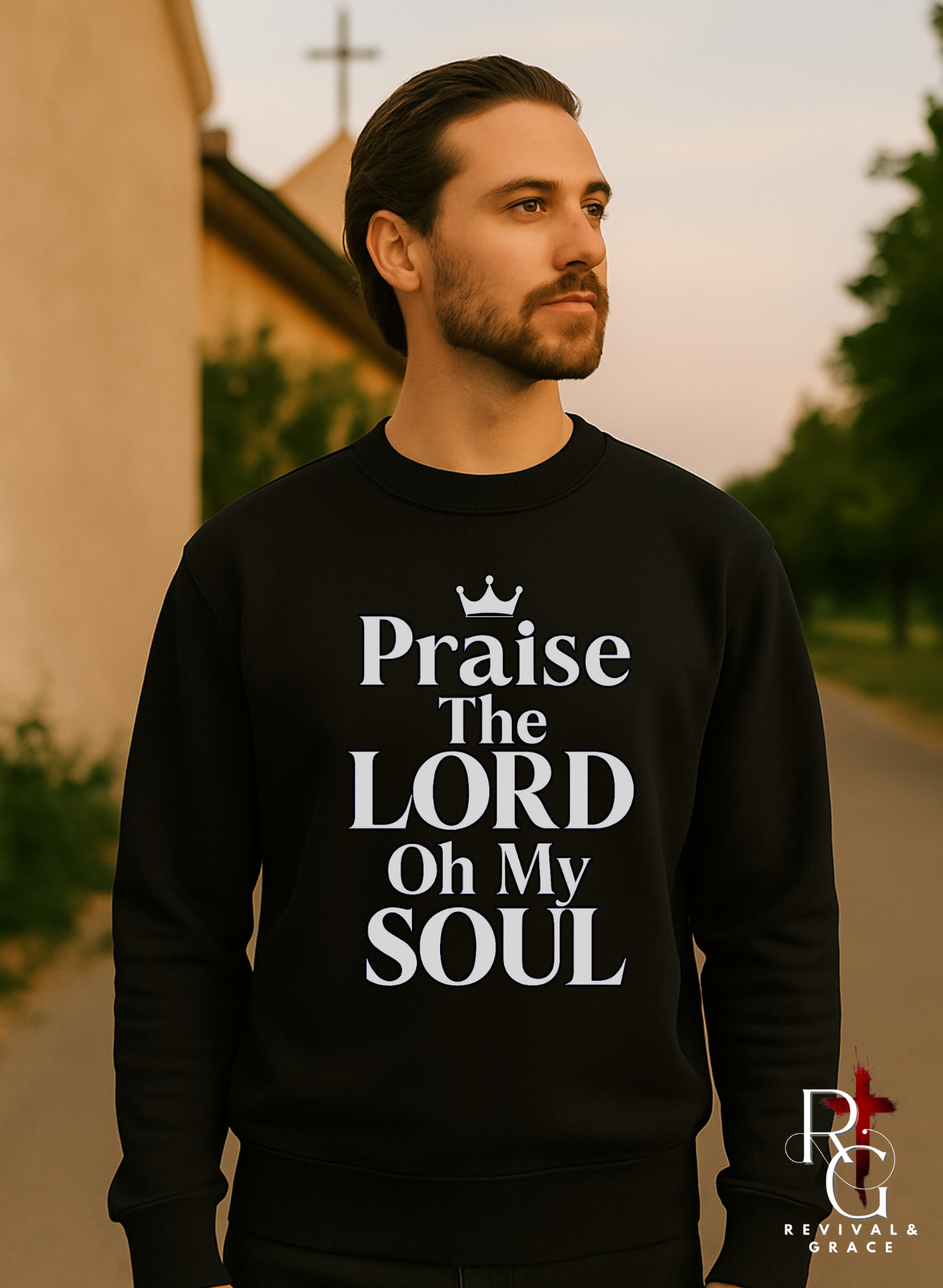 Praise the Lord Crewneck Sweatshirt, Faith Apparel, Unisex Christian Sweatshirt, Inspirational Gift, Religious Clothing product thumbnail image Praise the Lord Crewneck Sweatshirt, Faith Apparel, Unisex Christian Sweatshirt, Inspirational Gift, Religious Clothing product thumbnail image