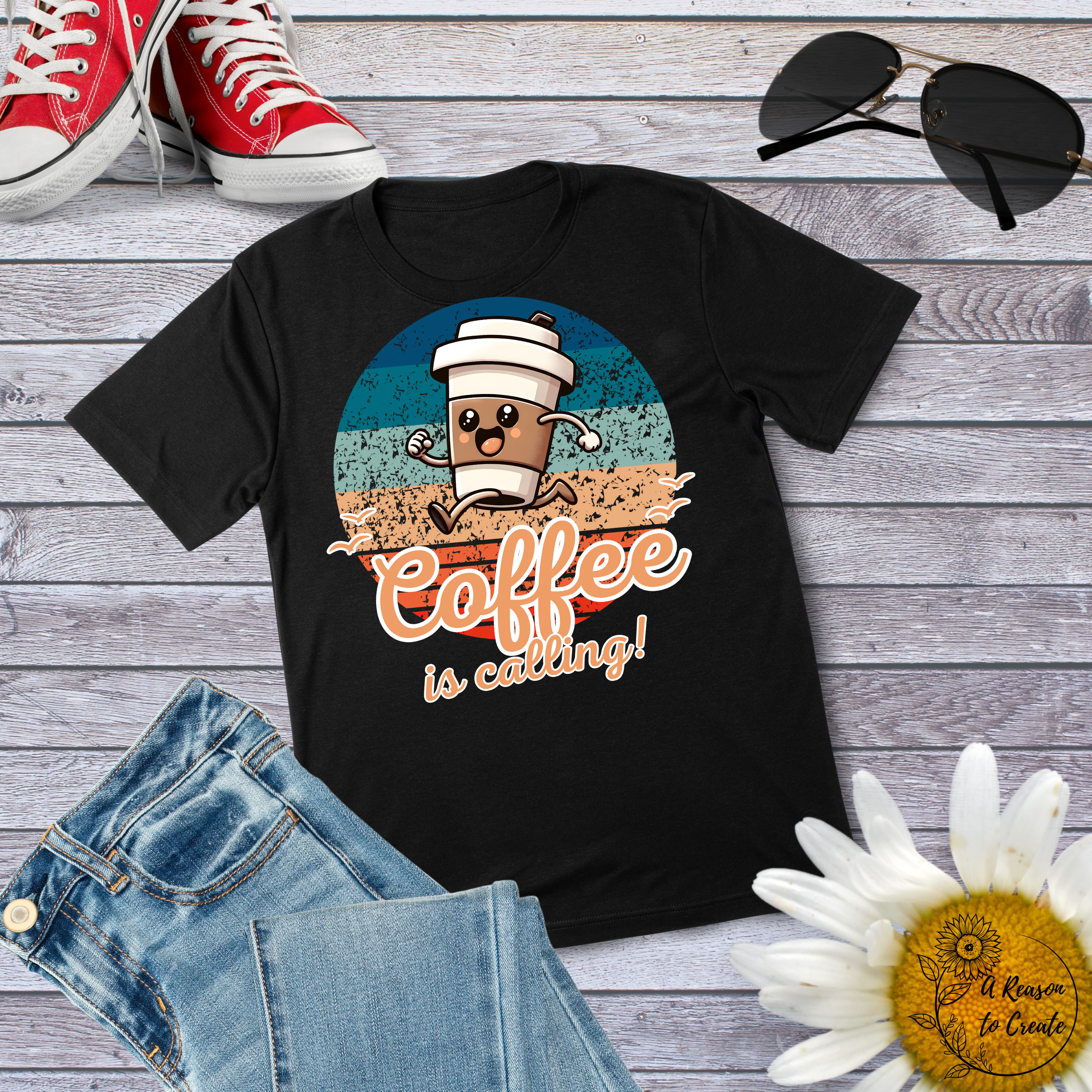 Coffee Lovers Unisex Heavy Cotton Tee, Casual Wear, Gift for Coffee Enthusiasts, Funny T-Shirt, Beach Vibes, Summer Style